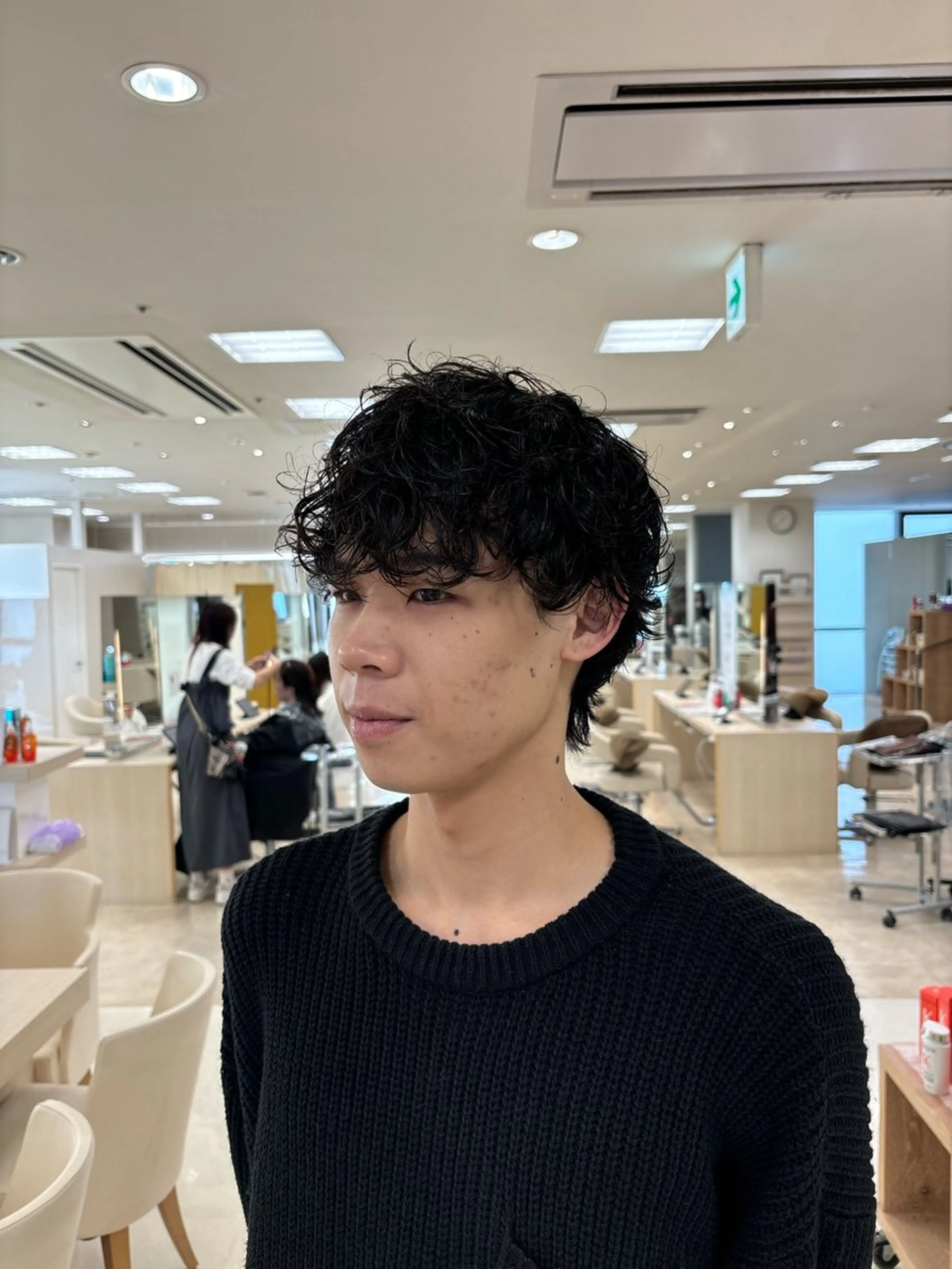 パーマ メンズ カット パーマ 湘南/メンズパーマ/ ハイライト/ユチカのヘアスタイル