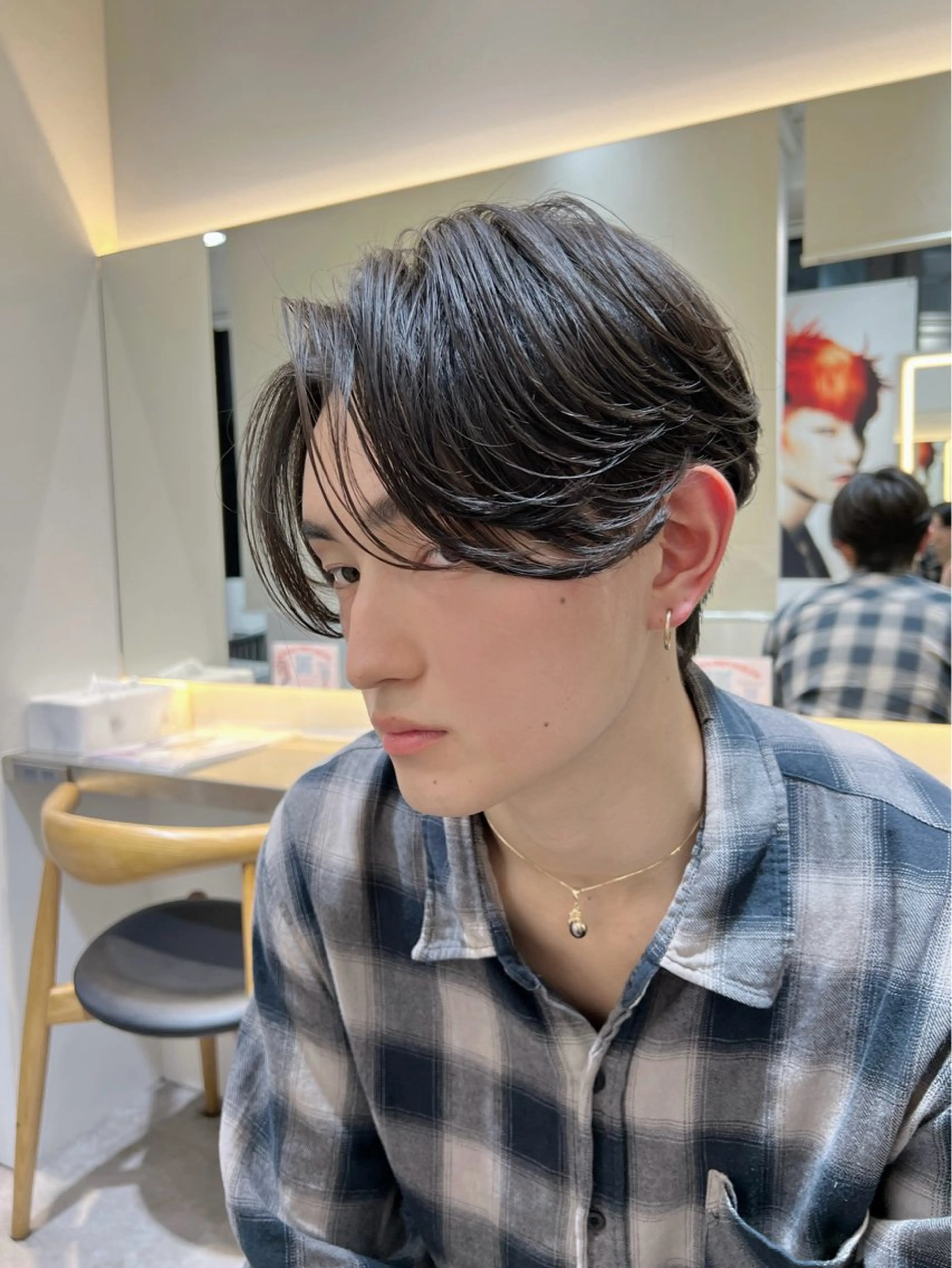 パーマ メンズ メンズ韓国風 カット パーマ トリートメント 【メンズ特化✨】 縮毛矯正/千原涼麻のヘアスタイル