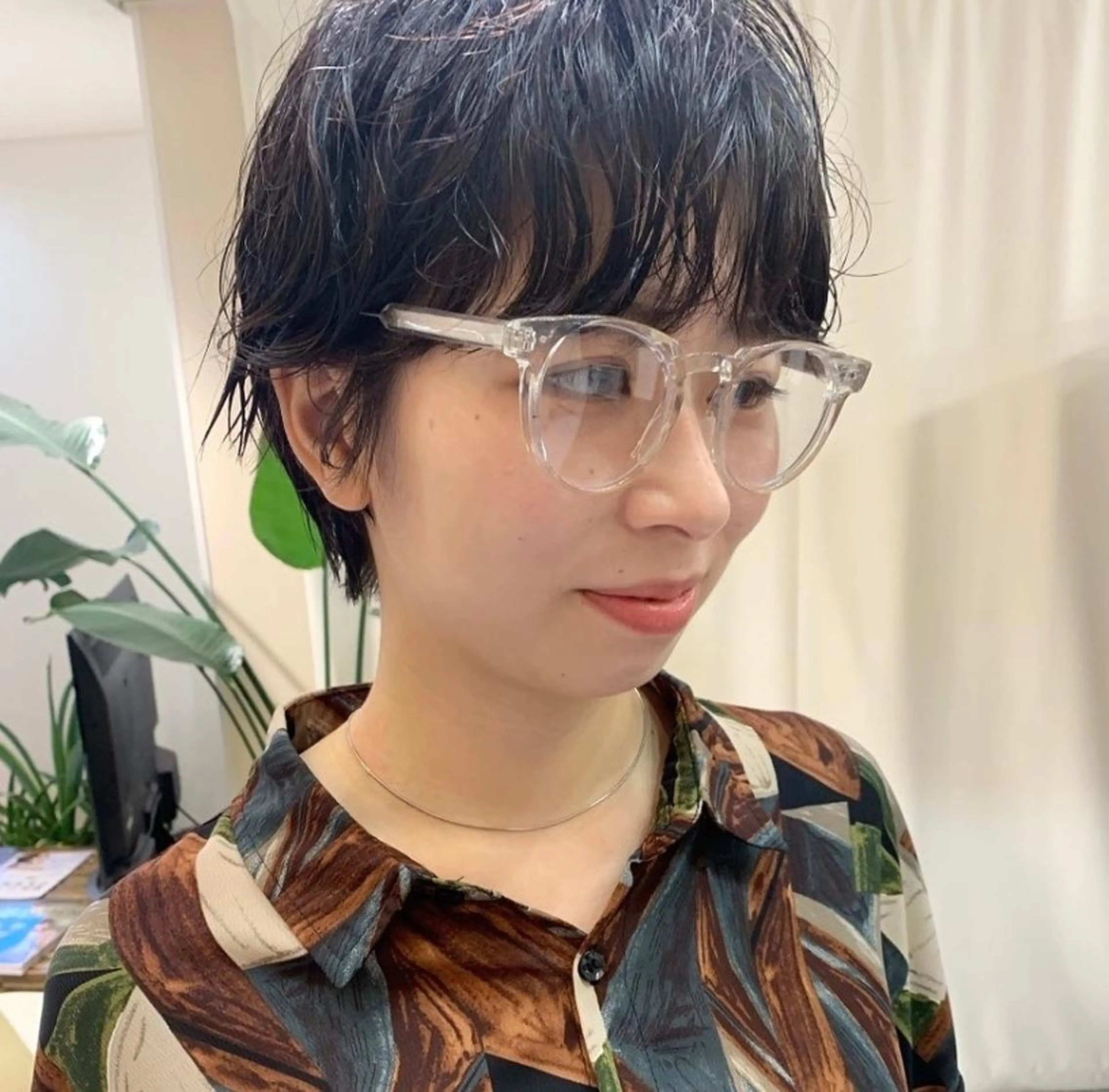 ミディアム パーマ ミディアムパーマ 古沢 新のヘアスタイル