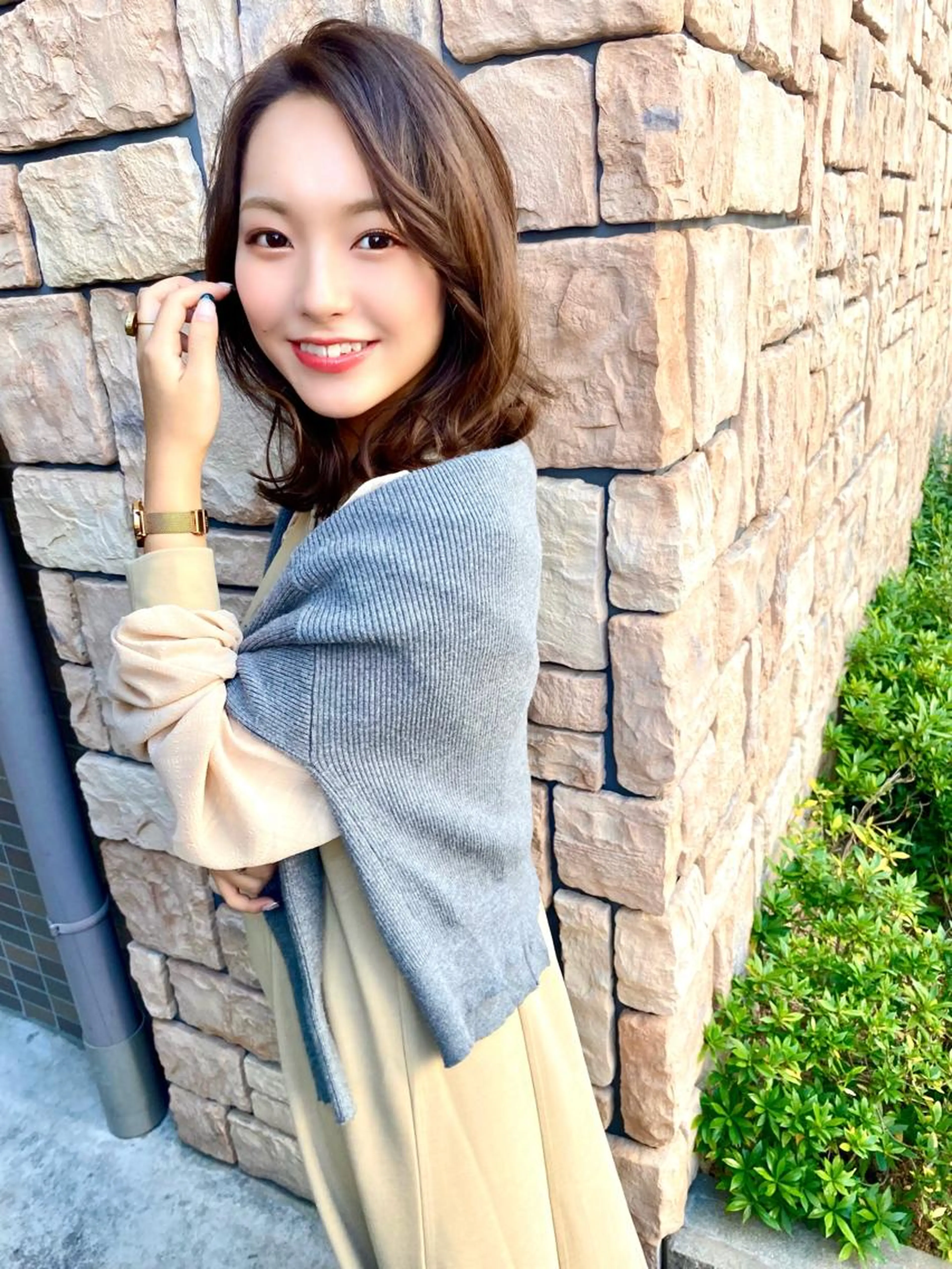 🇰🇷NO.1クーポン 韓国風小顔カット＋髪質改善カラー＋ケアプロトリートメントの写真