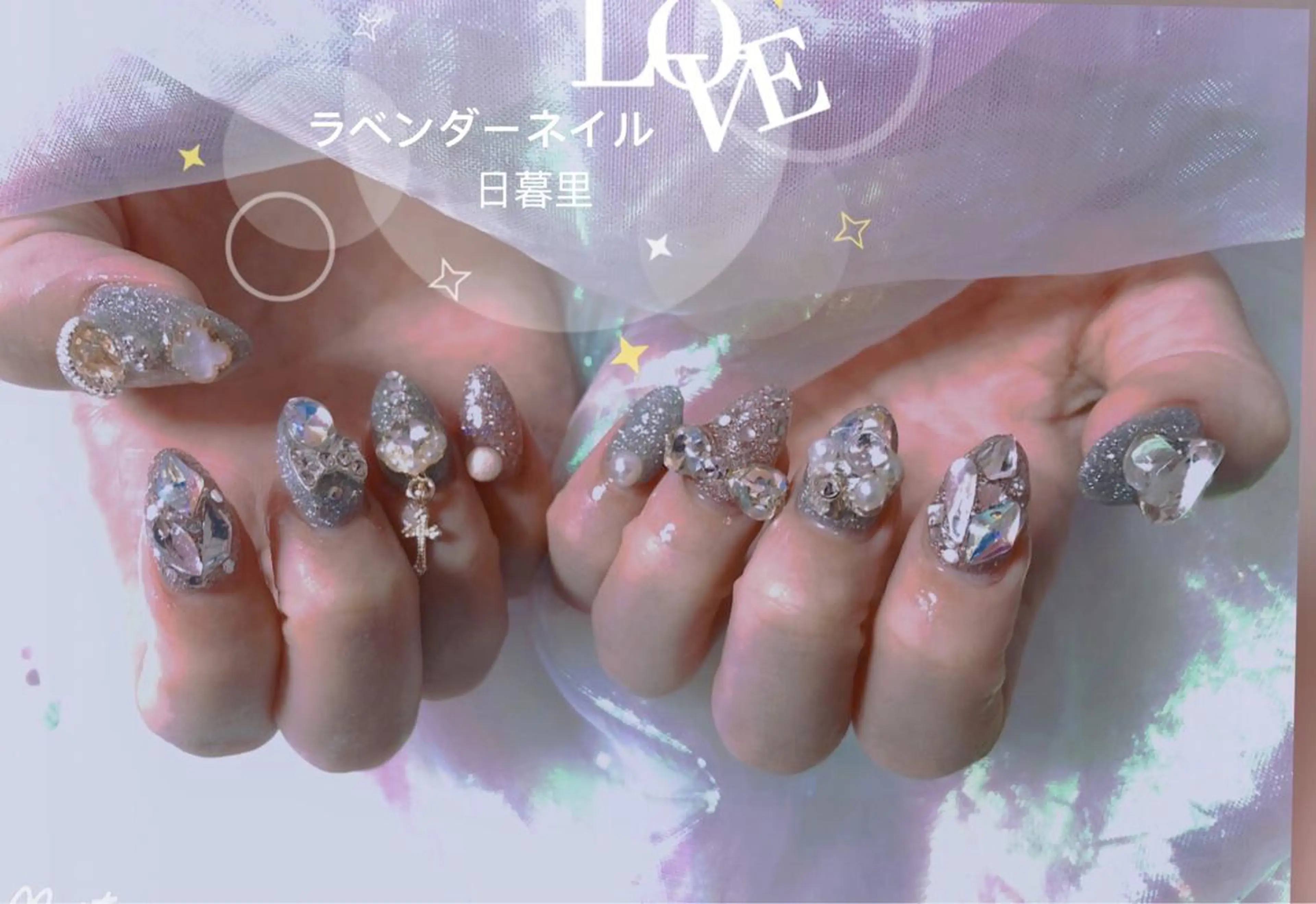 ネイル ラベンダー💖日暮里 ルル💖ネイルのネイルデザイン