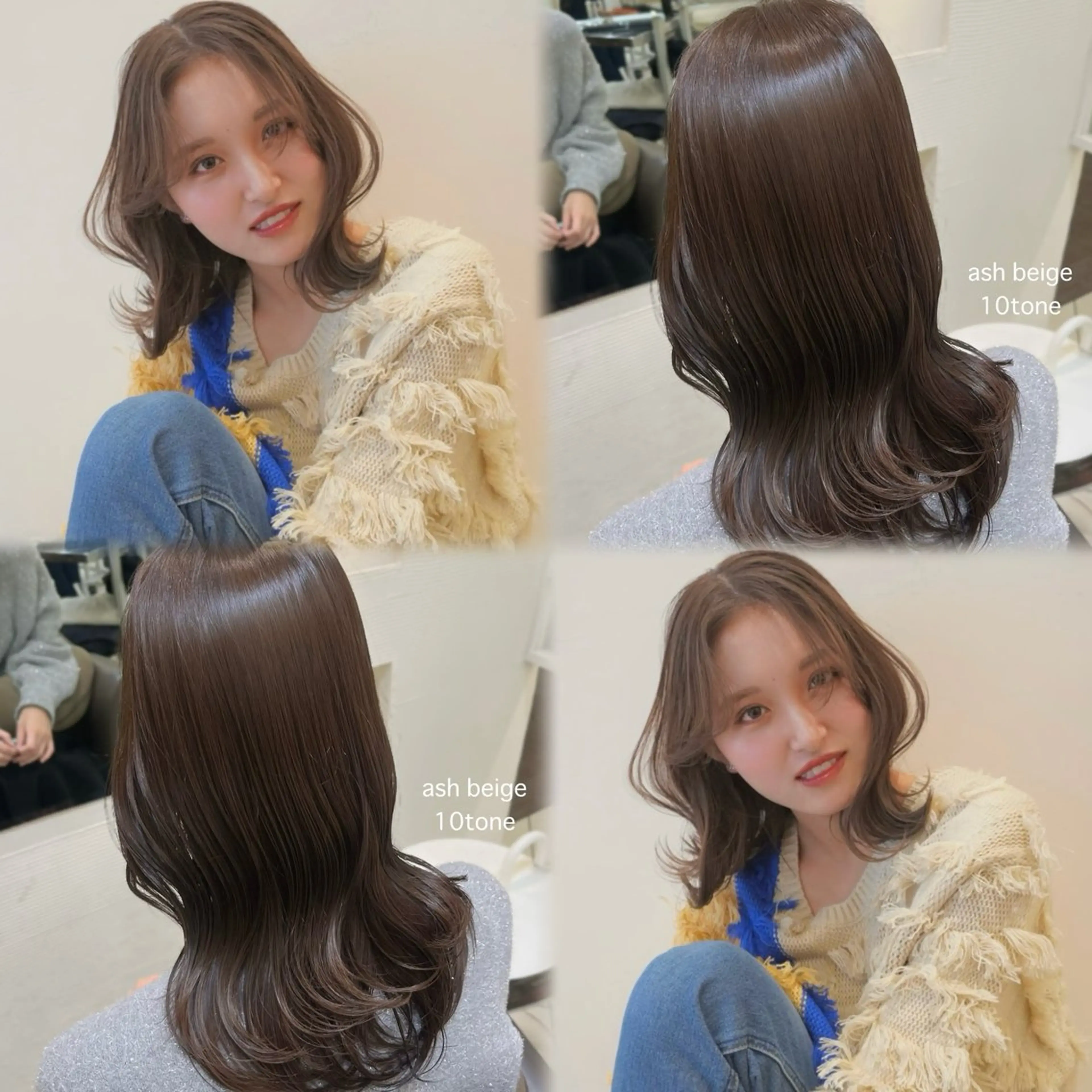 セミロング 🫧オリーブカラー/ 酸性縮毛矯正銀座🫧のヘアスタイル