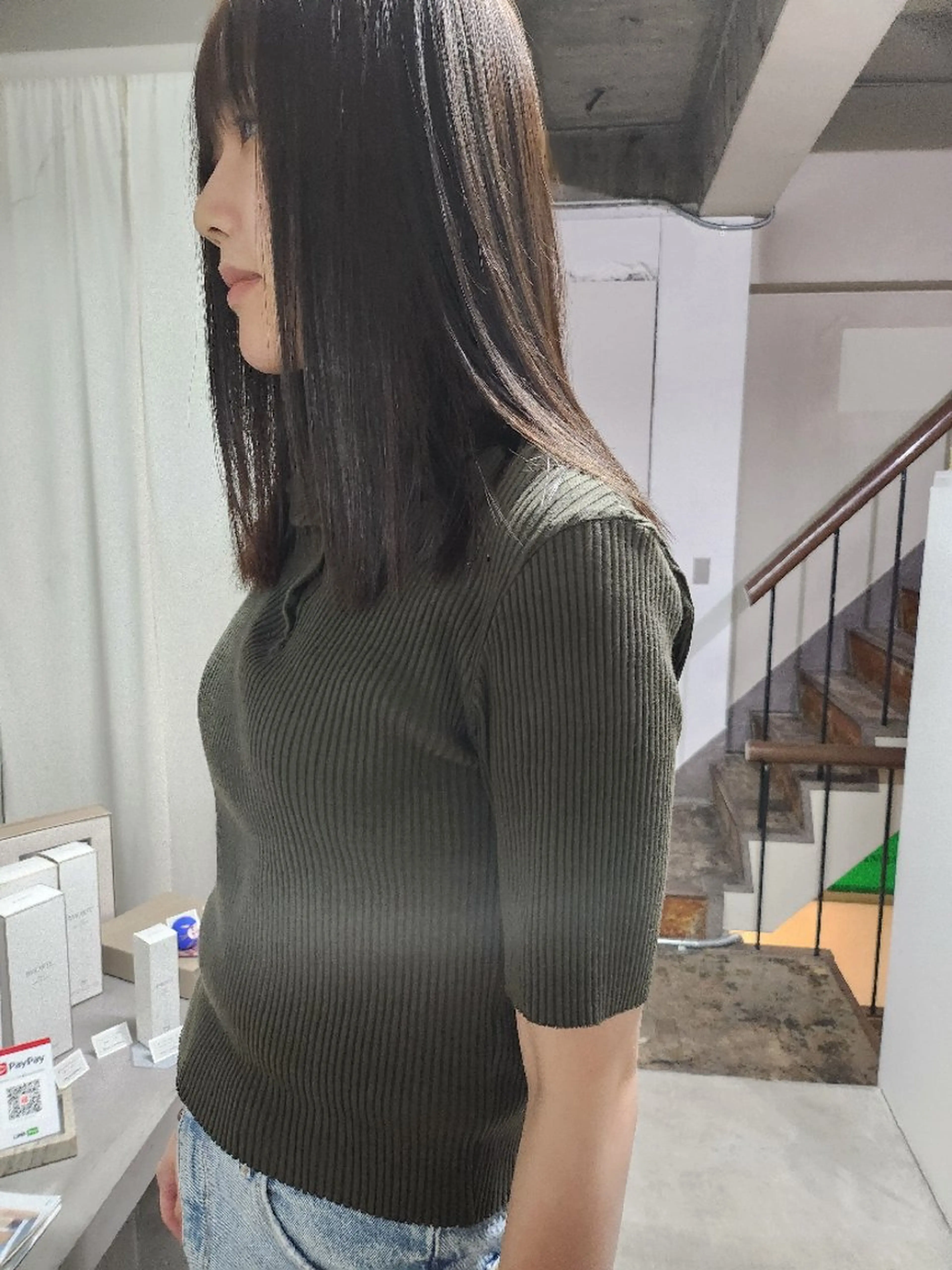 ミディアム カラー 前山 夏樹のヘアスタイル