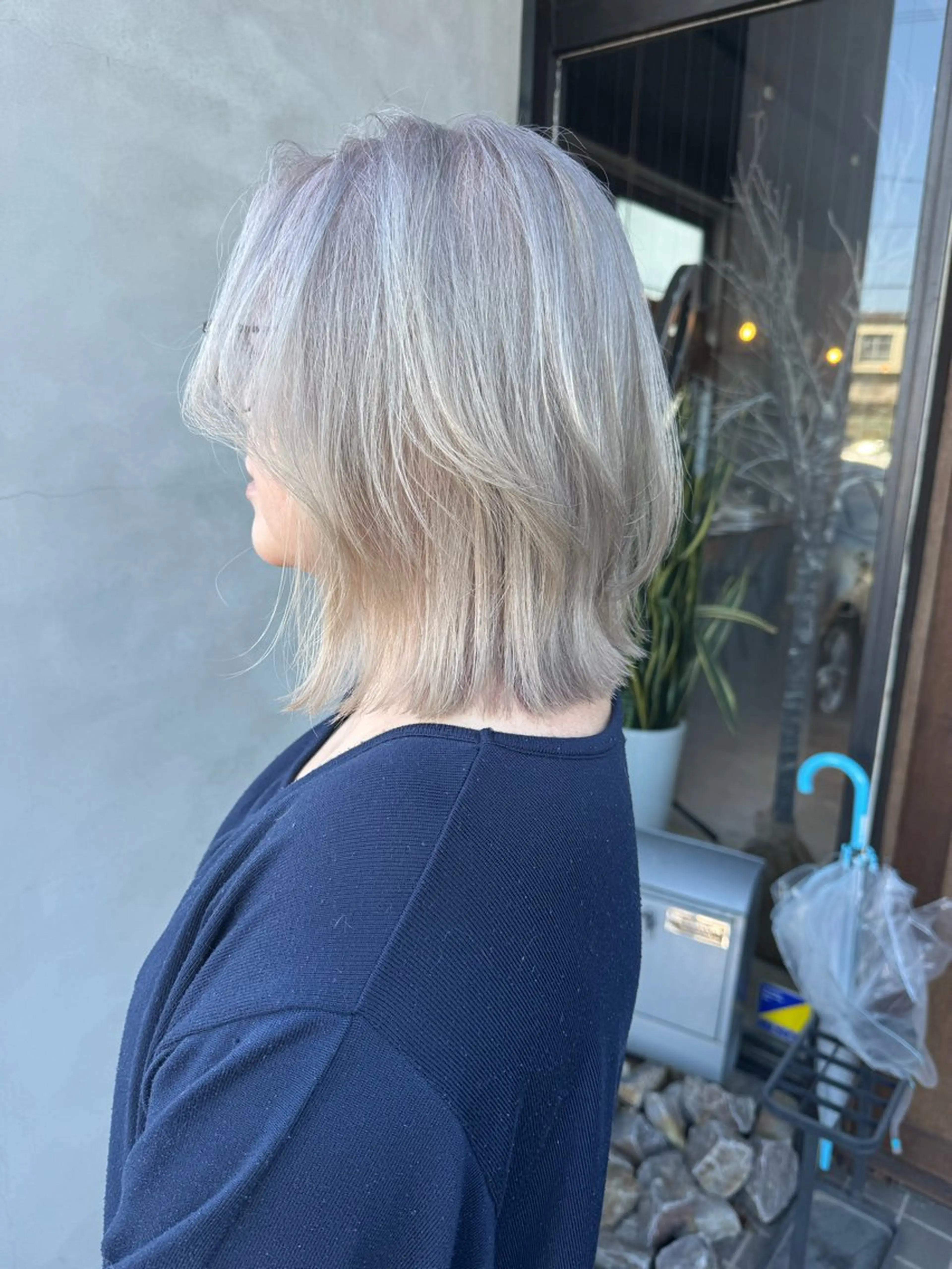 ミディアム カラー ヘアカラー トリートメント 岡崎/髪質改善/ ハイトーン/鈴木進のヘアスタイル