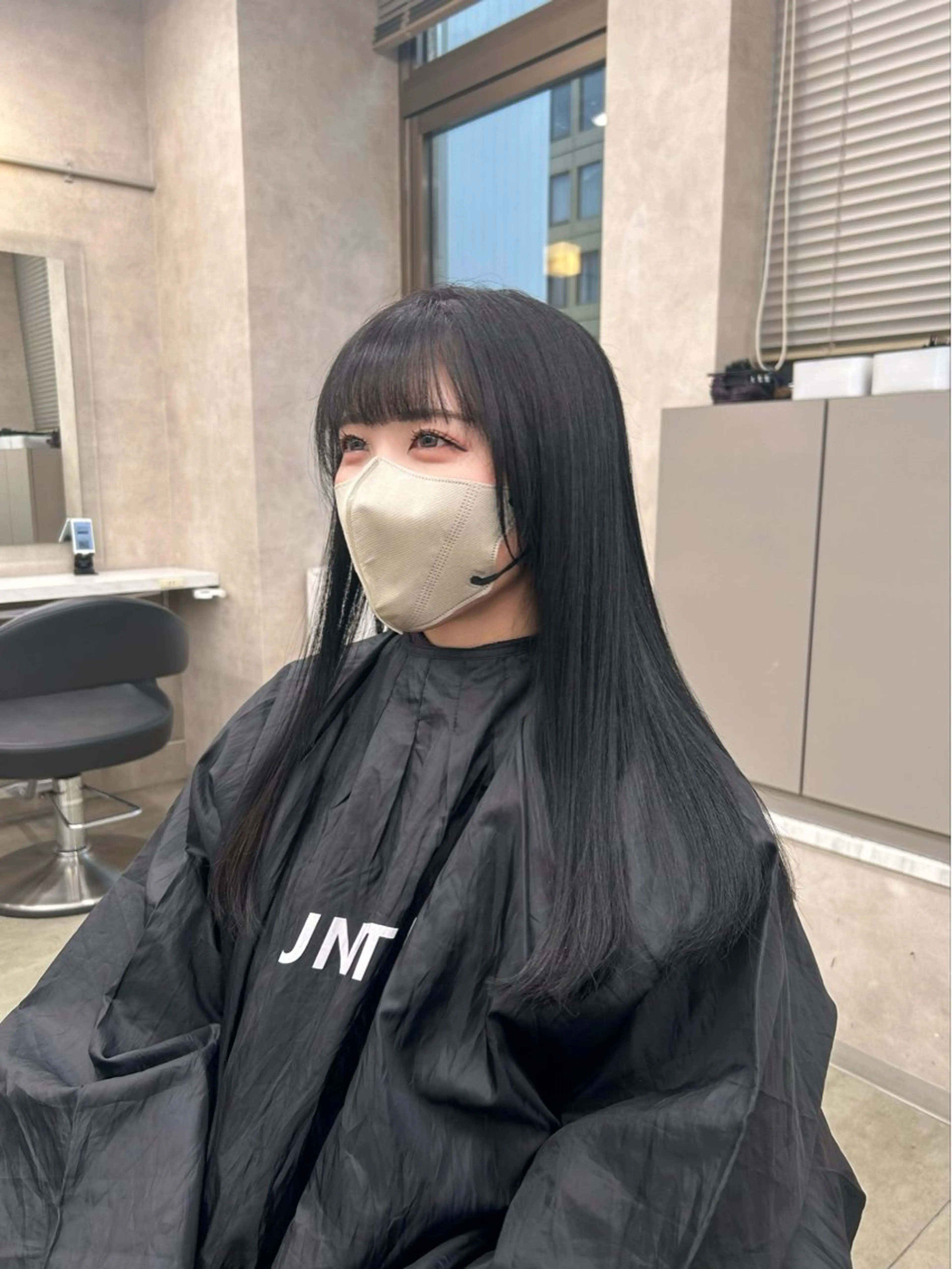 セミロング カラー カット ヘアカラー トリートメント ヘッドスパ 韓国/トレンド レイヤー【101】のヘアスタイル