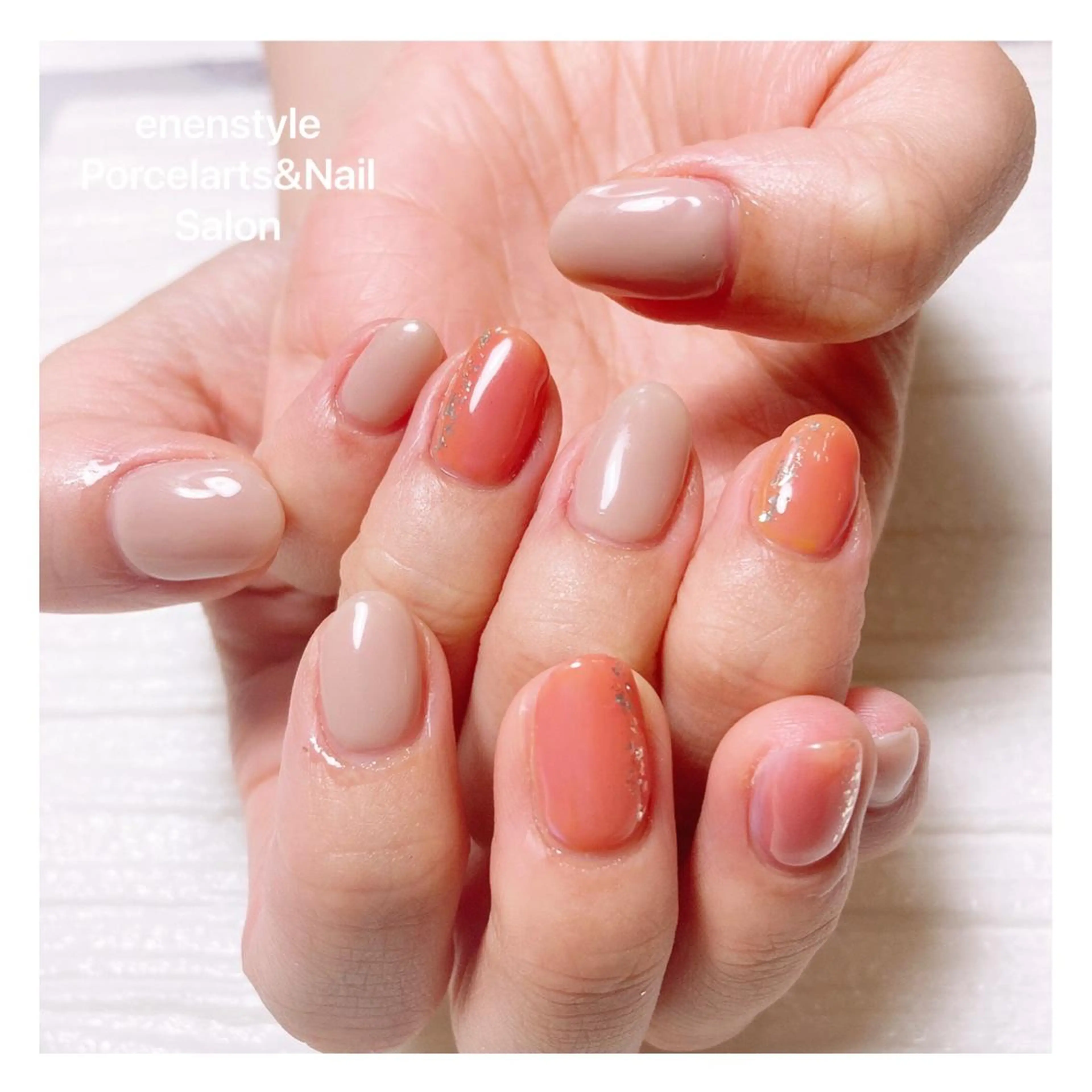 ショート ネイル ハンドネイル 👑enen style👑のネイルデザイン