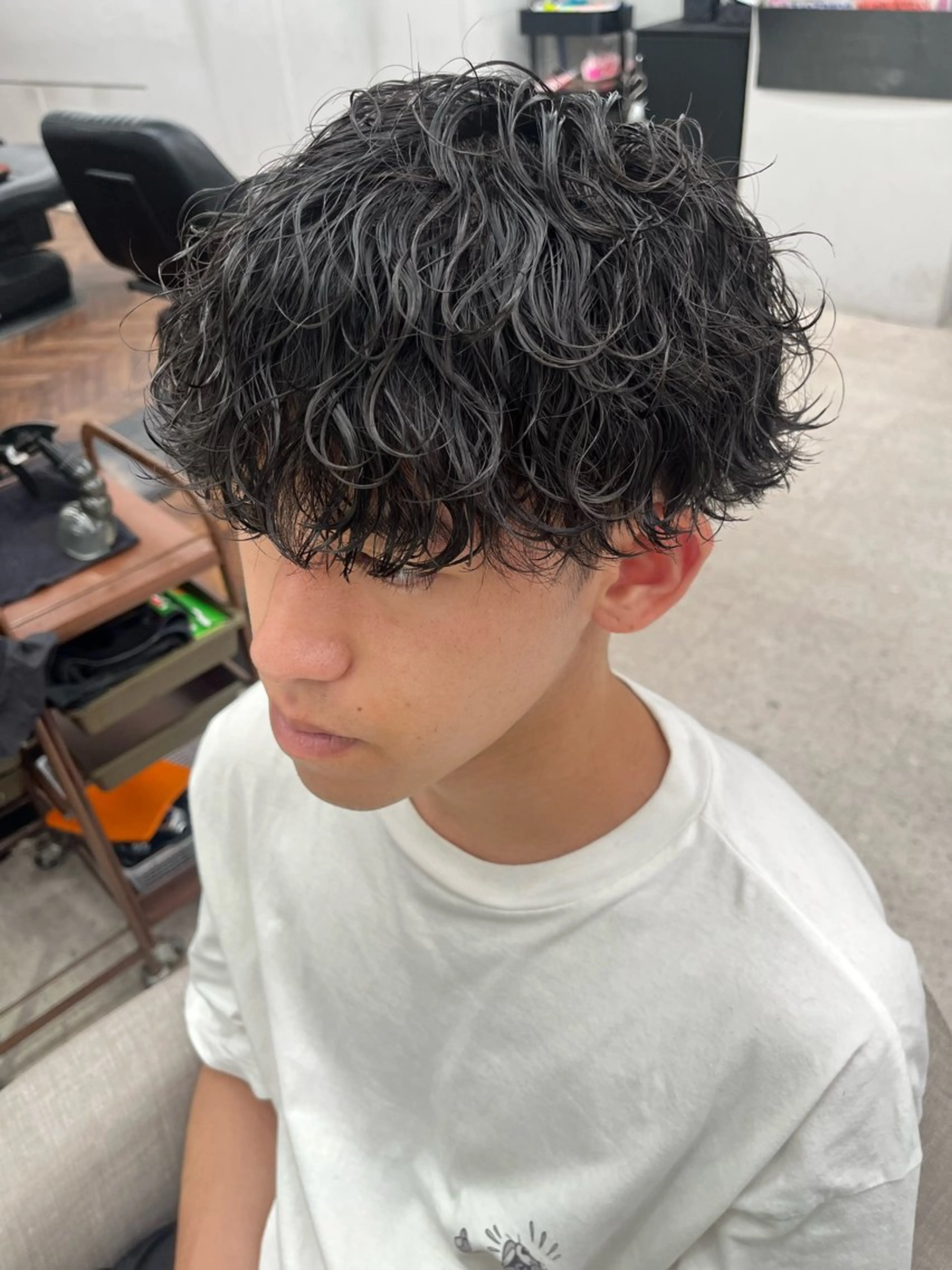 パーマ メンズ メンズパーマ 波巻きパーマ カット パーマ 🍐シャドウパーマ メンズ特化/守岡🍐のヘアスタイル