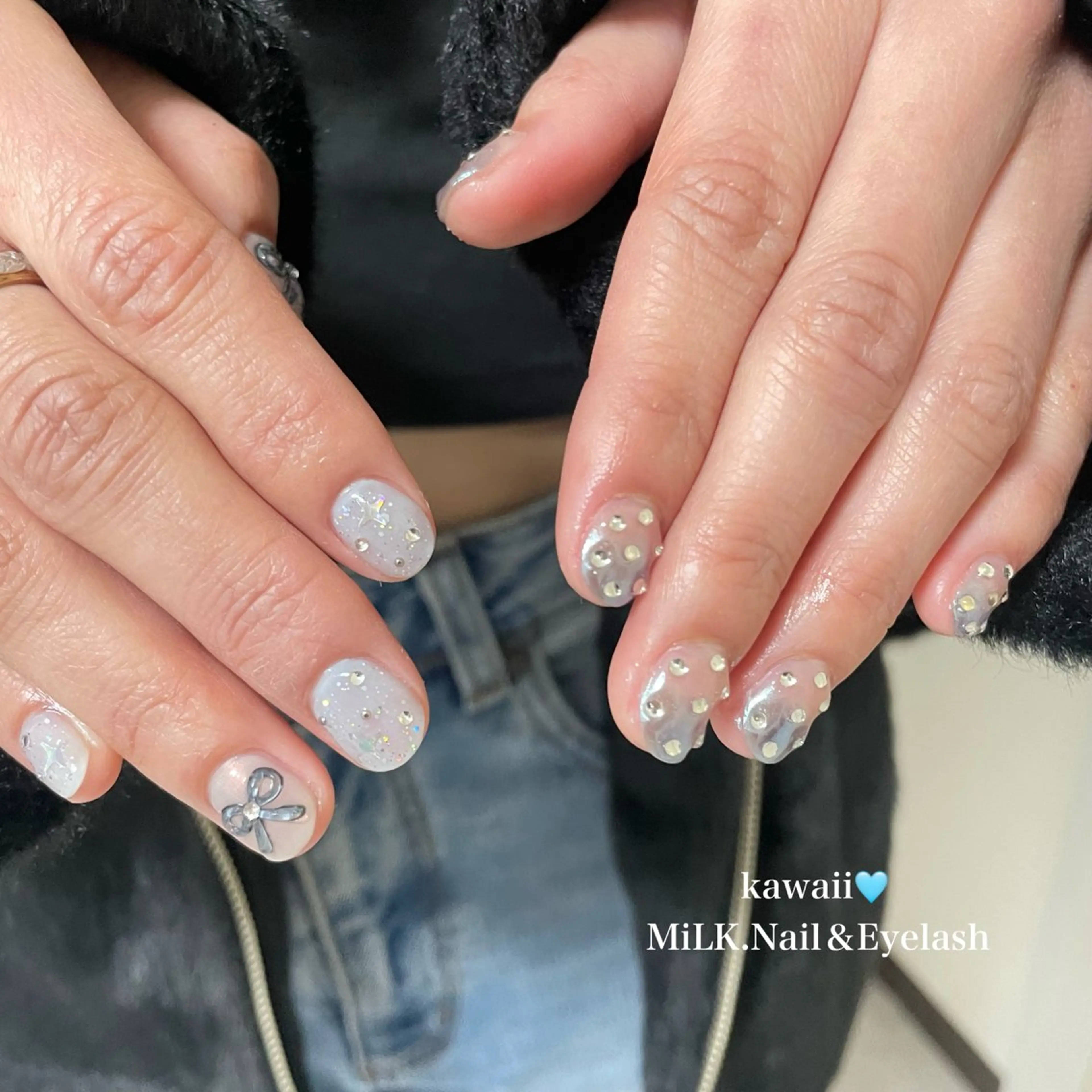 ネイル ハンドネイル MiLK.   Nail&Eyelash所属・MiLK. wakaのマツエク・マツパデザイン