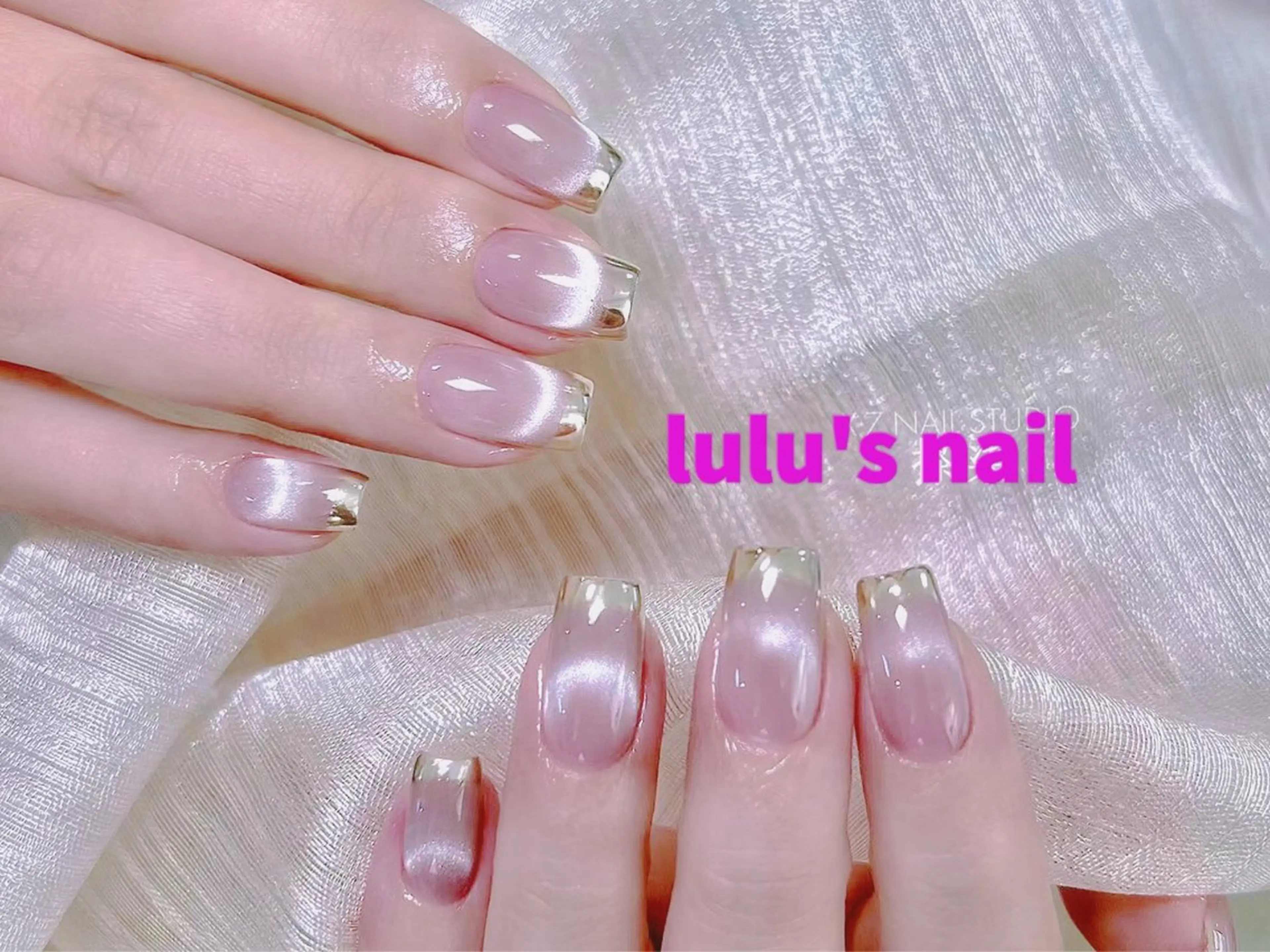 ネイル フレンチネイル ミラーネイル ハンドネイル Candy nailのネイルデザイン