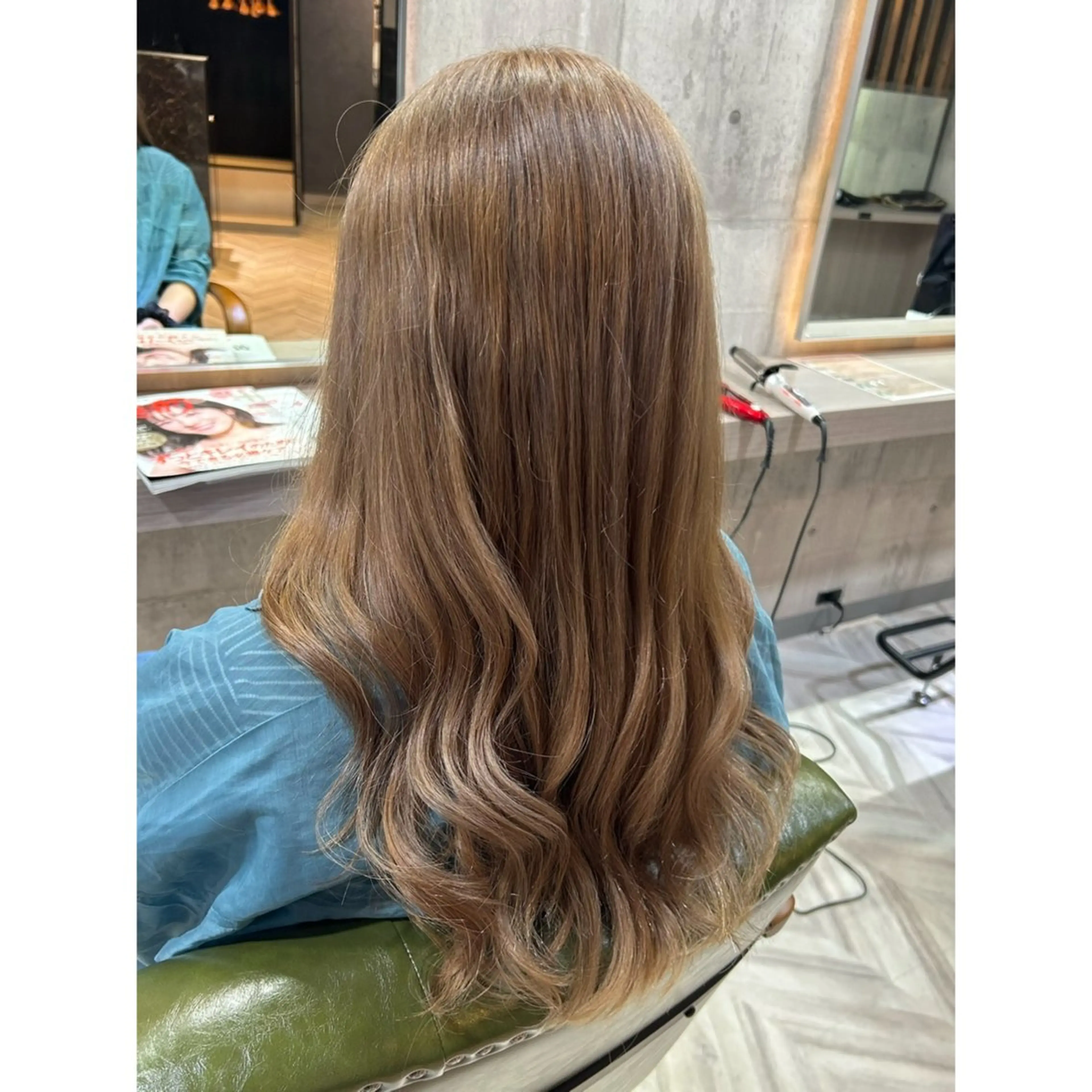 ロング カラー アッシュ ベージュカラー 鎌ヶ谷大仏フレスコ ✂︎ NATSUMIのヘアスタイル