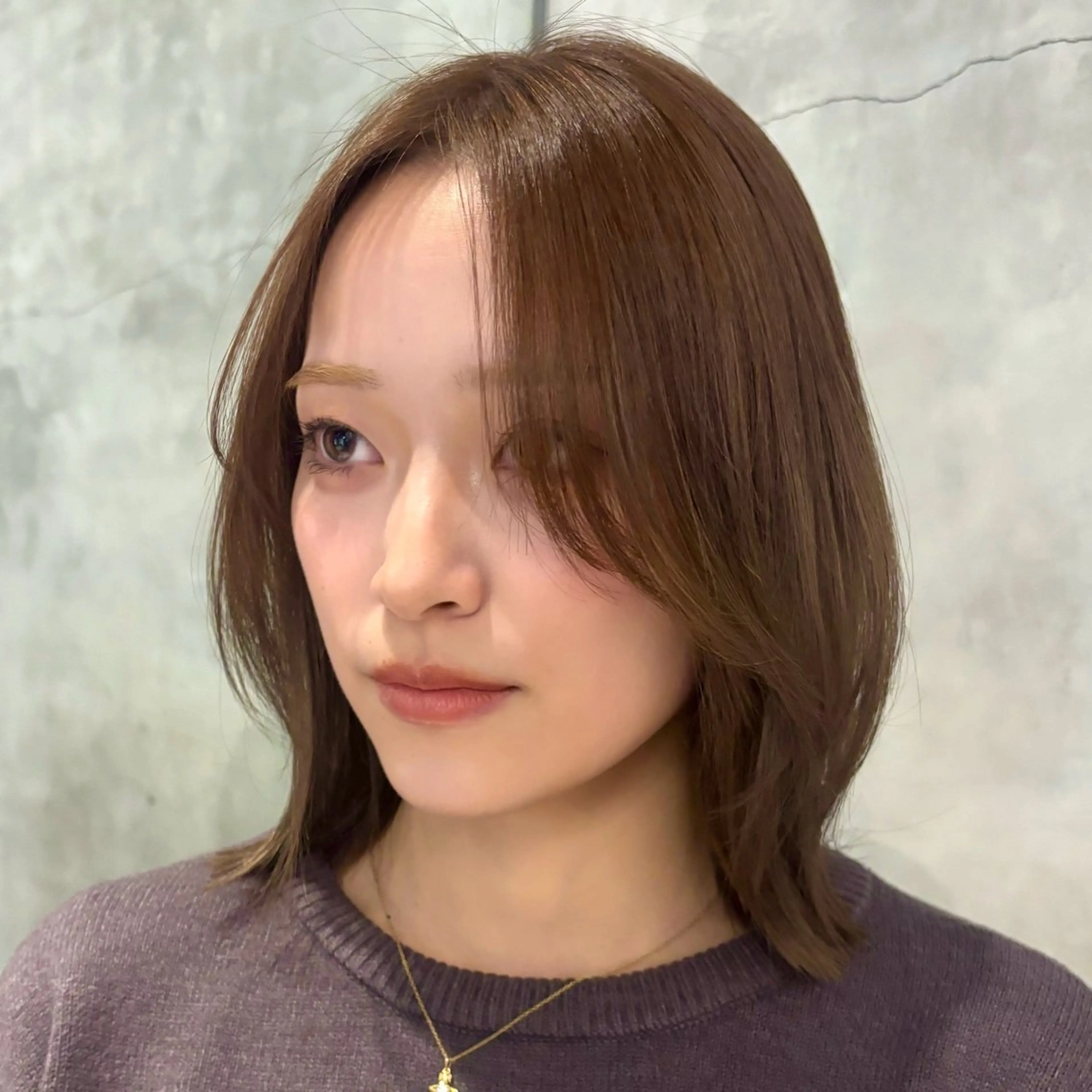 ショート カラー ベージュカラー 透明感カラー ボブ くびれヘア カット ヘアカラー トリートメント 顔まわり/レイヤー/ 透明感/まいな🥨のヘアスタイル