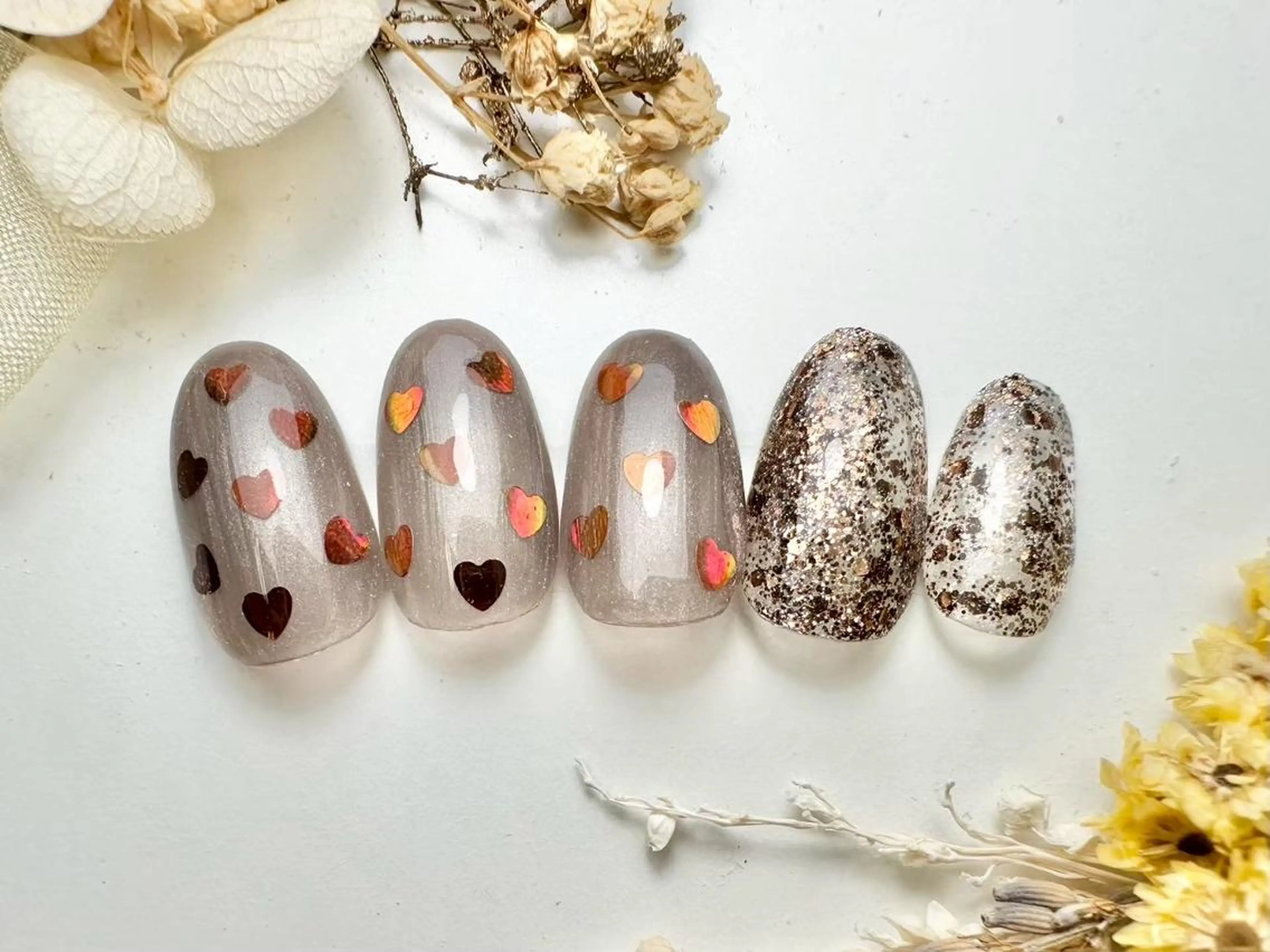 ジェルオフ無料💅ハンド定額SimpleArt コース✨甘皮ケア込！の写真