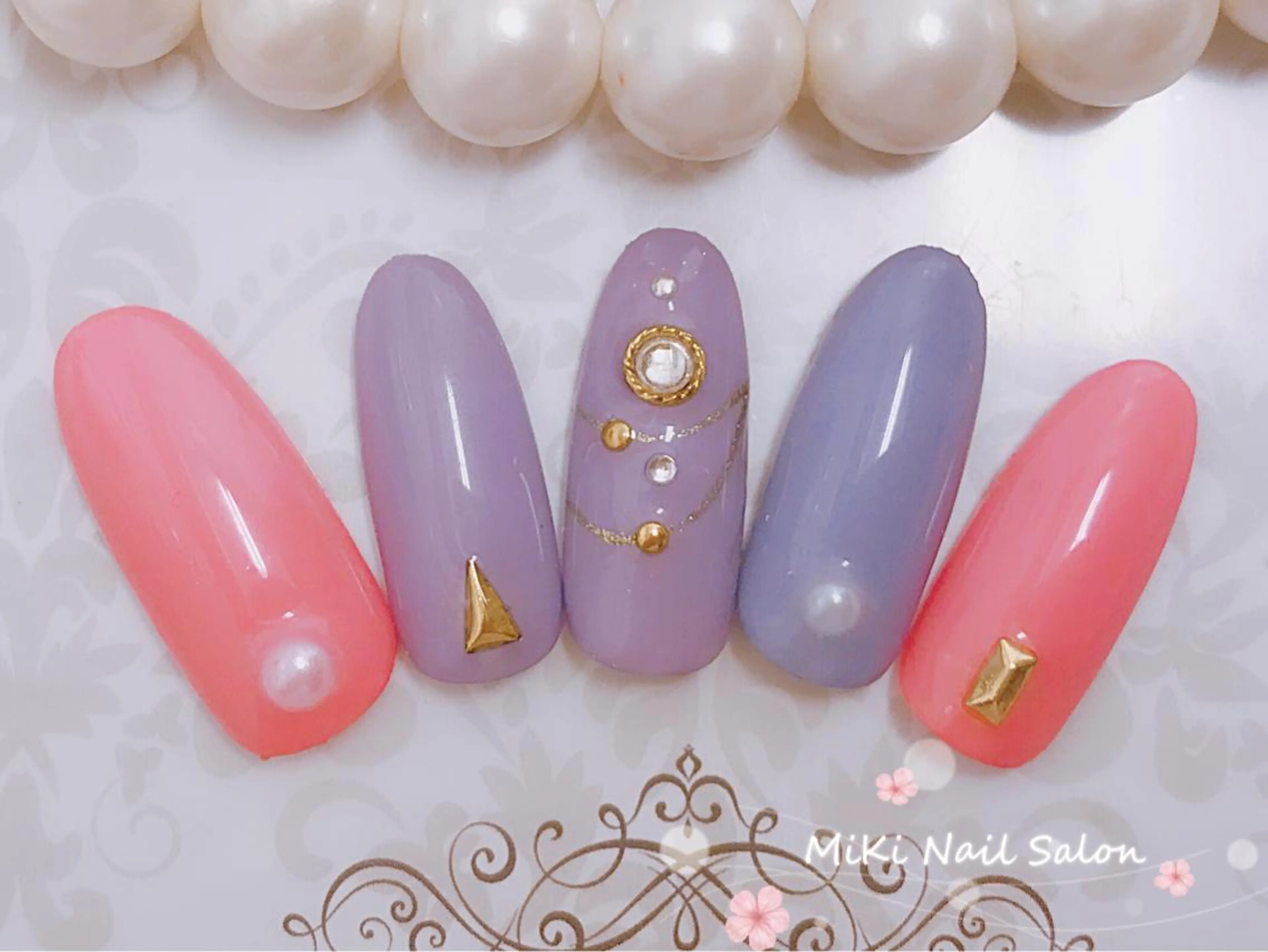 ネイル MiKi Nai池袋 長さだし得意のネイルデザイン