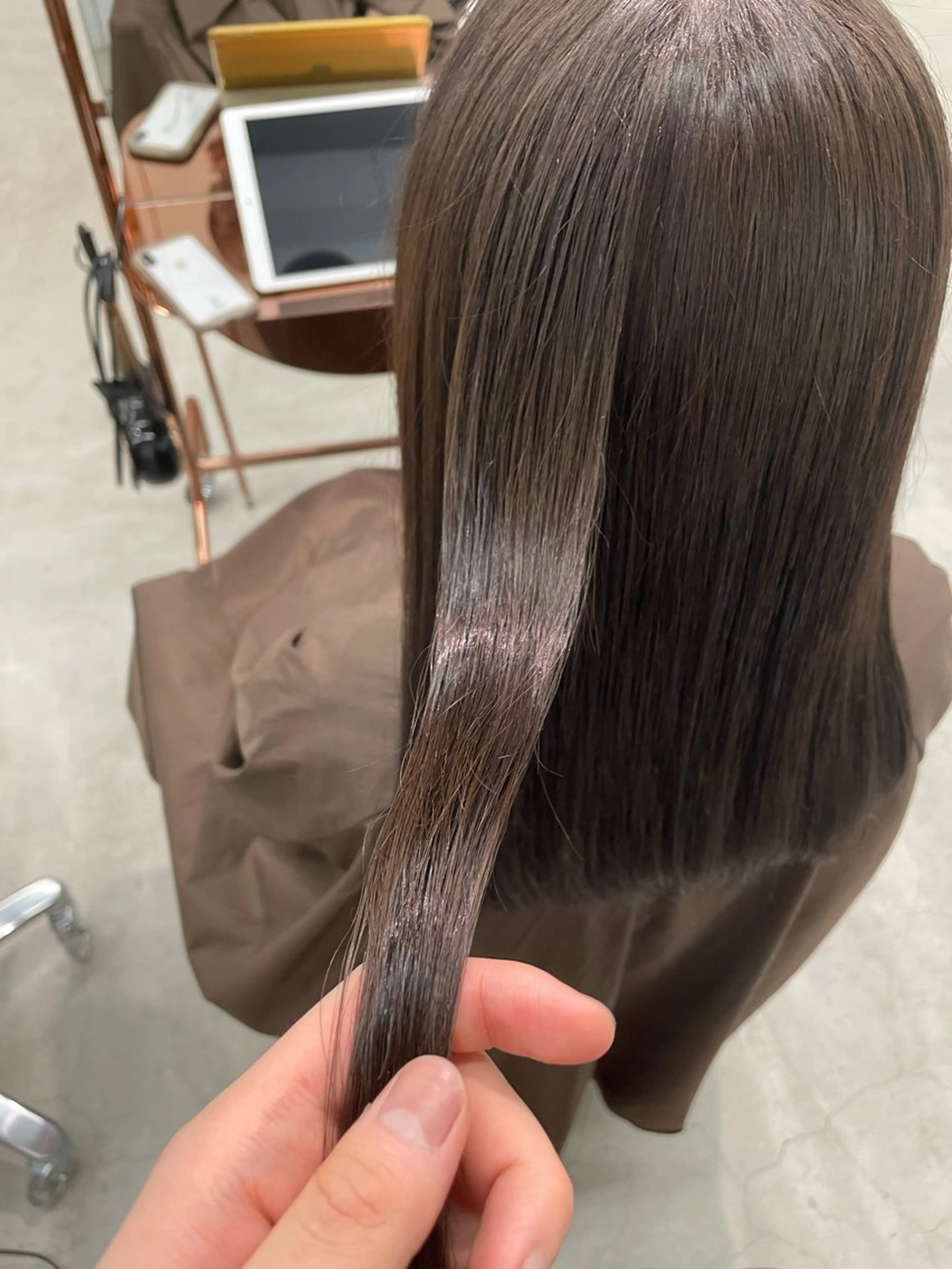 ロング カラー ヘアセット ショート/ボブ/似 合わせ/顔周りカットのヘアスタイル