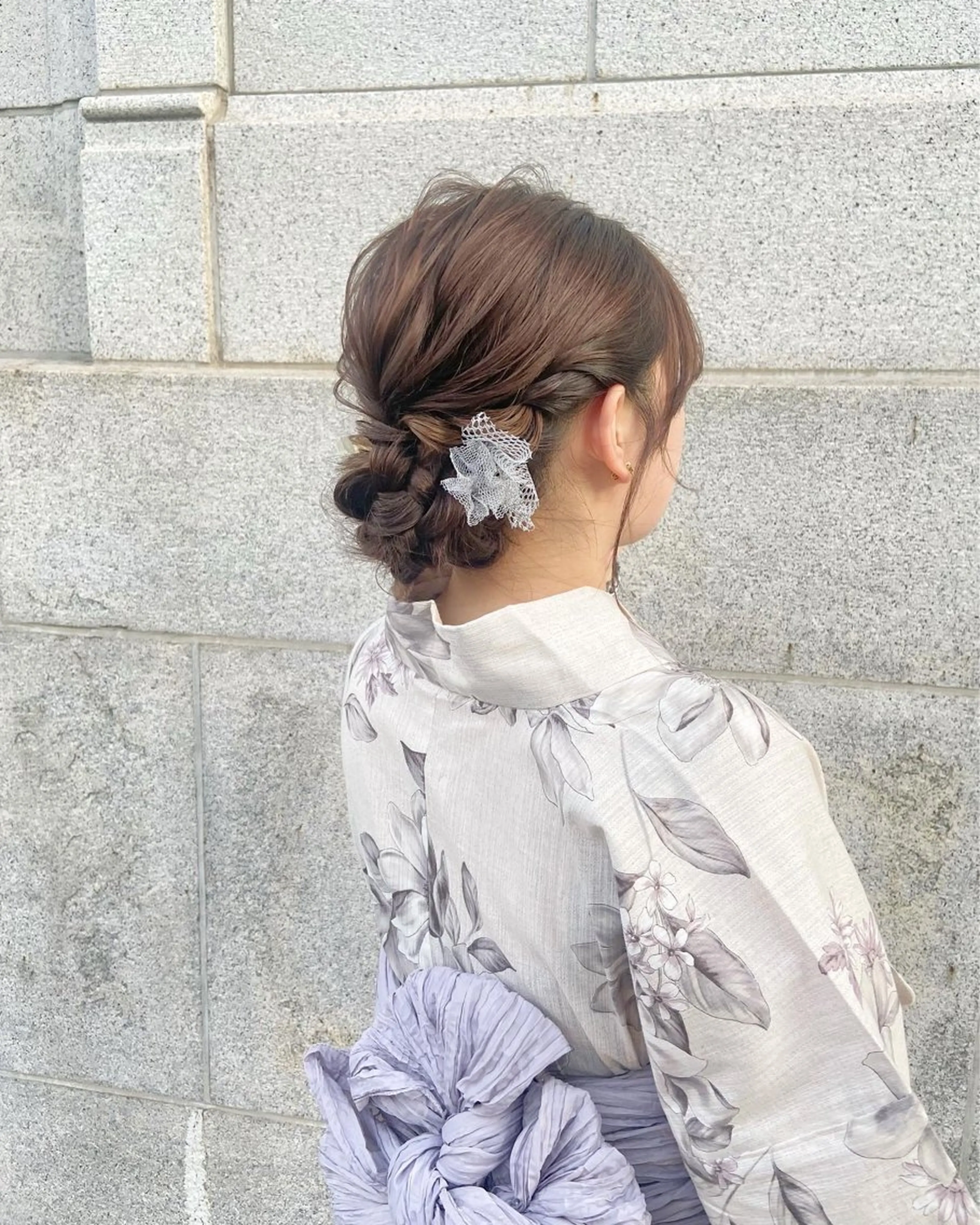 ロング ヘアアレンジ 浴衣 ヘアセット 🫧 nanaco🫧のヘアスタイル