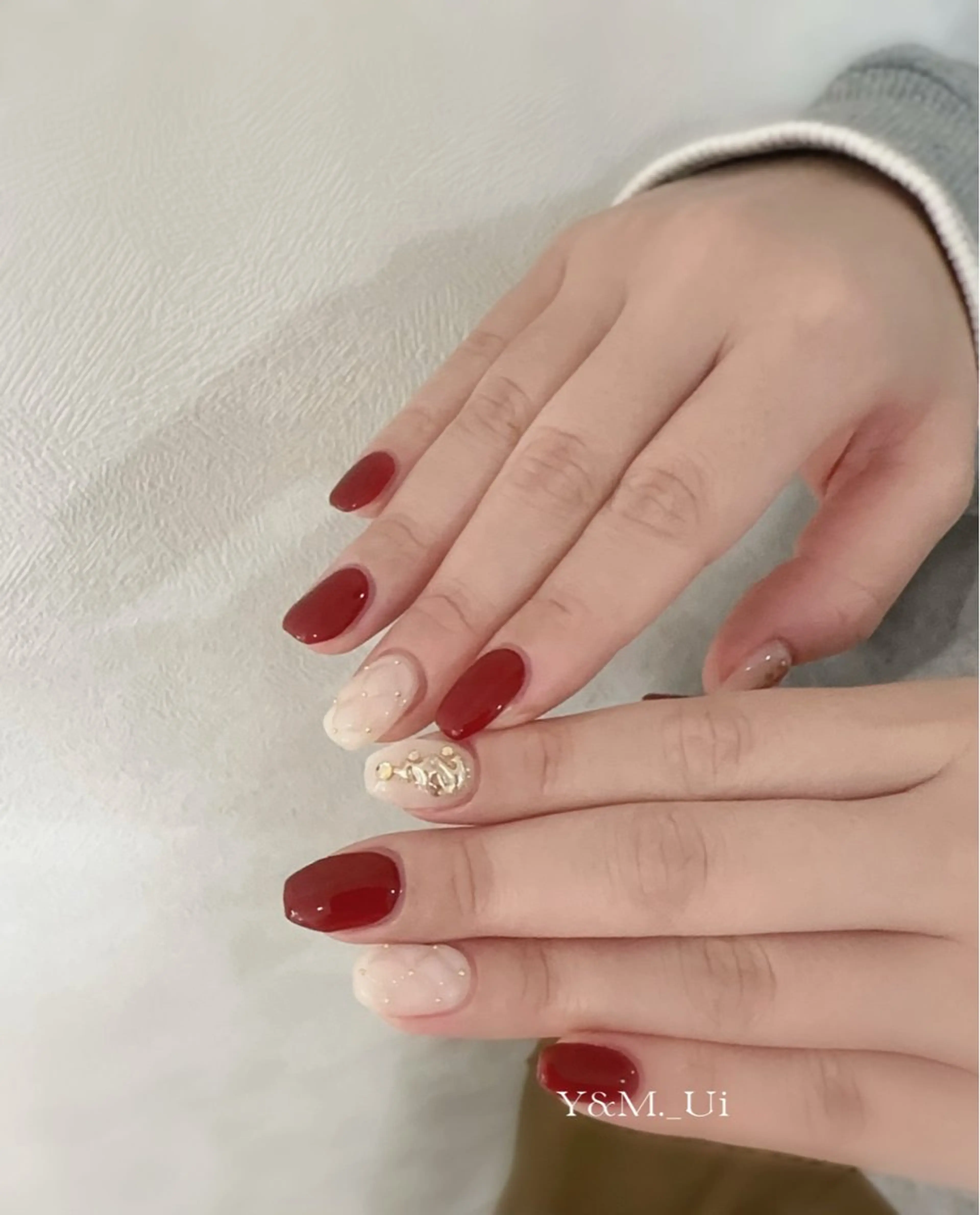 ネイル ハンドネイル Ui_Amor (パラジェル)のネイルデザイン