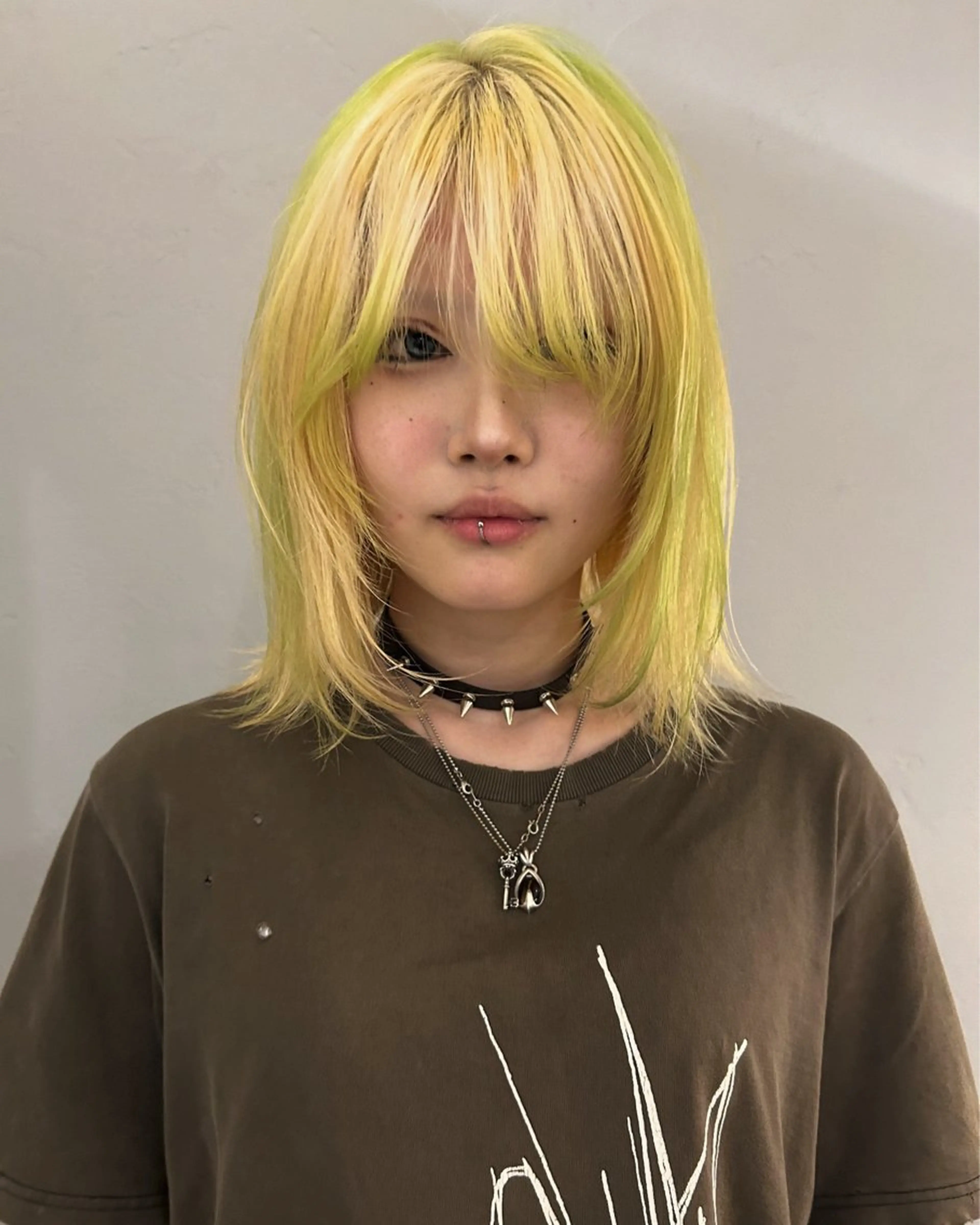 セミロング カラー ヘアカラー トリートメント ケアパーマ/ケアブリ ーチdaisukeのヘアスタイル