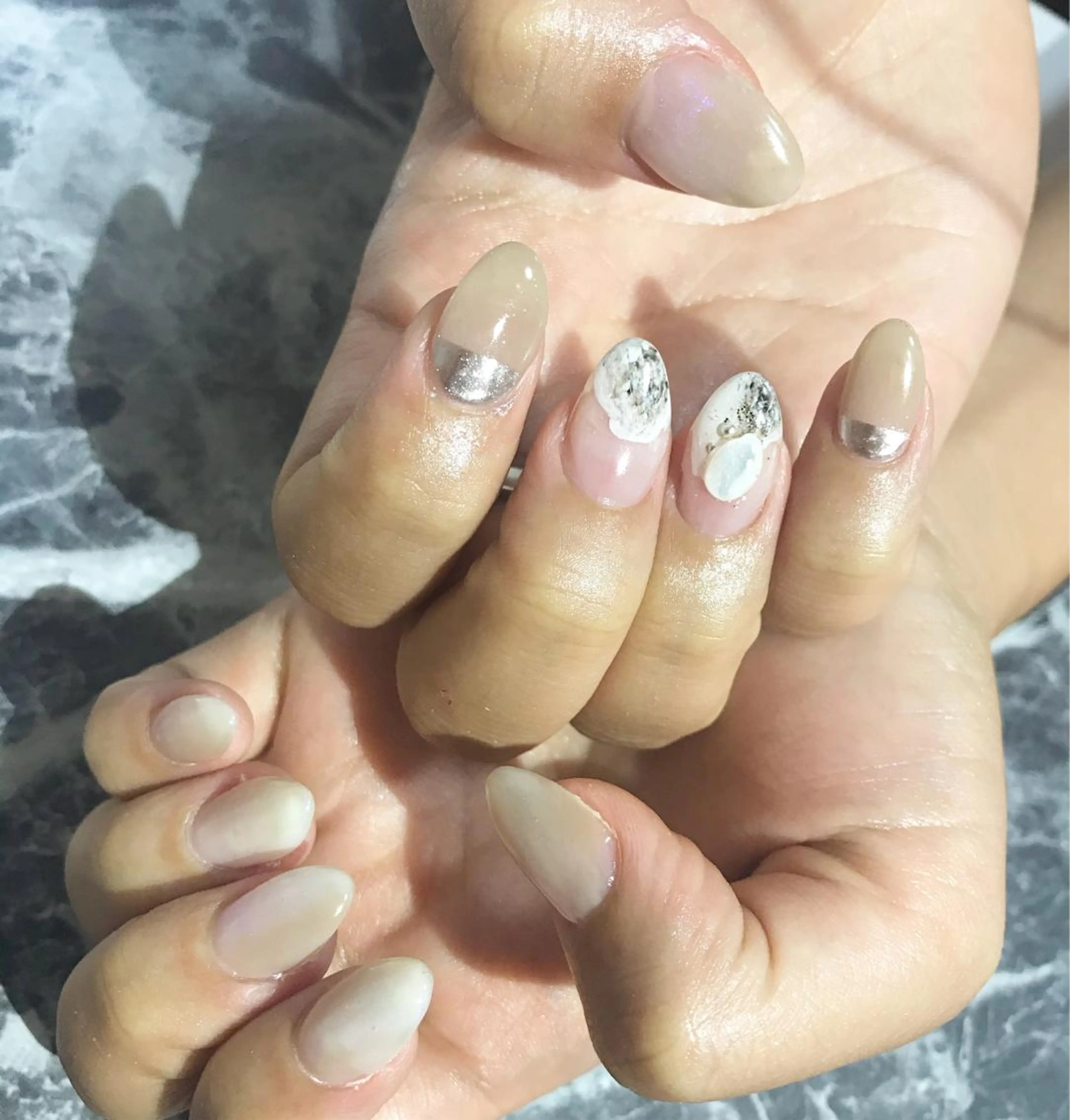 ネイル フットネイル ニュアンスネイル シンプルネイル 春ネイル 夏ネイル ネイル フフラ所属・nail fufla ♡yamane♡のネイルデザイン