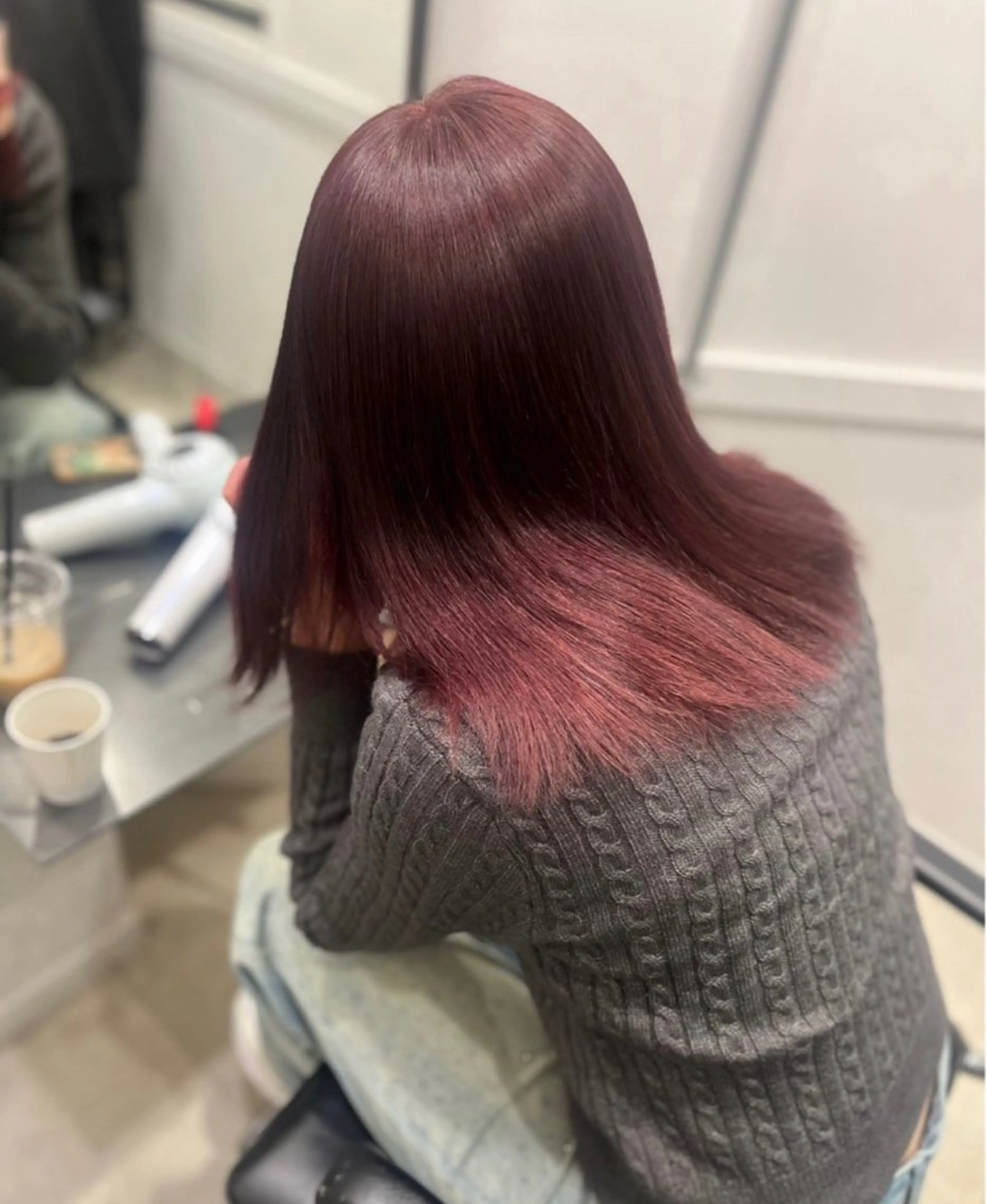 ミディアム カラー ブリーチ 透明感カラー ブリーチなしカラー 髪質改善 トリートメント ヘアカラー トリートメント Go   Today シェアサロン　横浜店所属・【ただの天才 🎨】のヘアスタイル