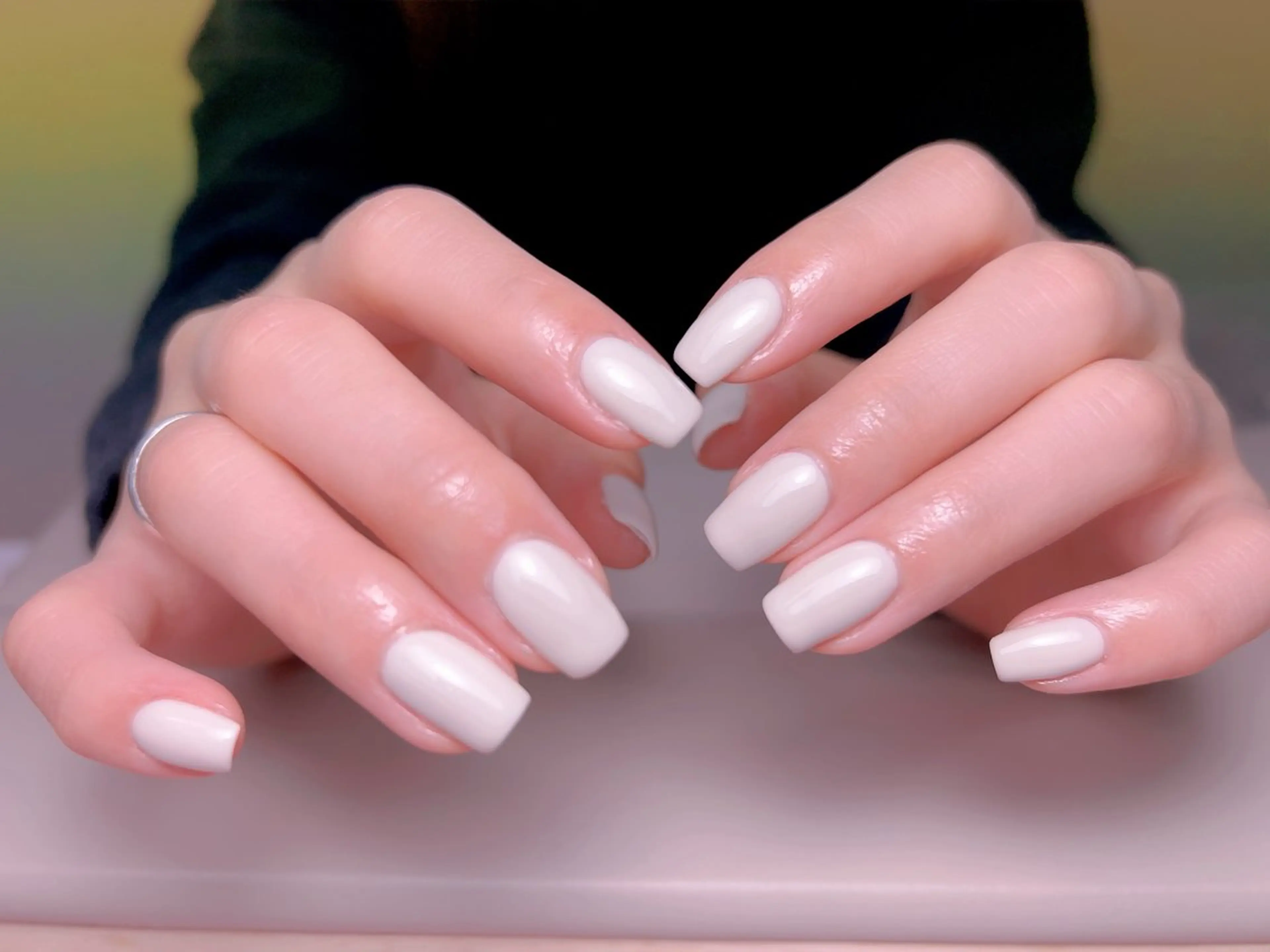 ネイル フレンチネイル ジェルネイル グラデーション 韓国ネイル マグネットネイル 【長さ出し】 IRIS NAILのネイルデザイン