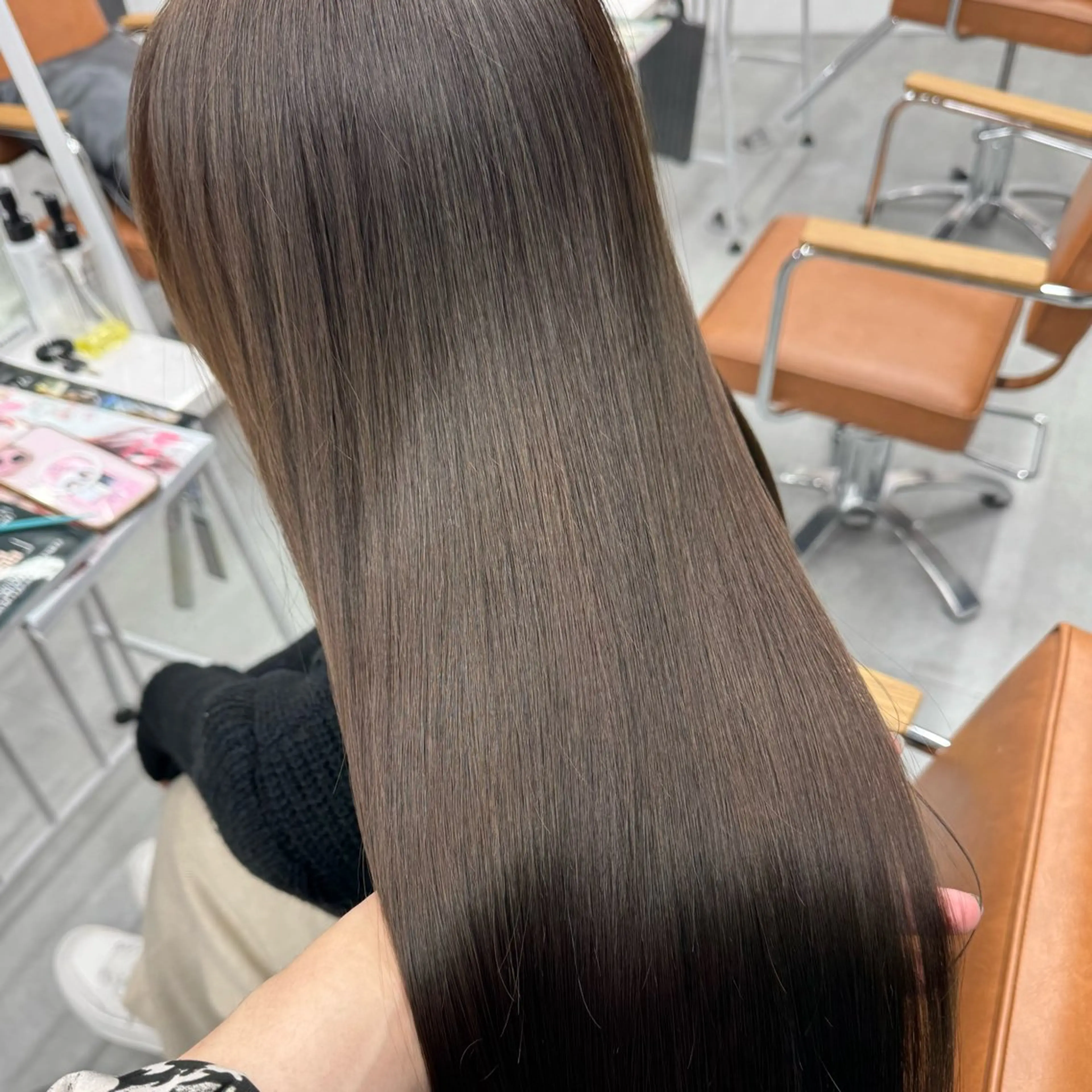 ロング カラー ヘアアレンジ ヘアカラー ブリーチなしカラー /ベージュ/安形翔のヘアスタイル