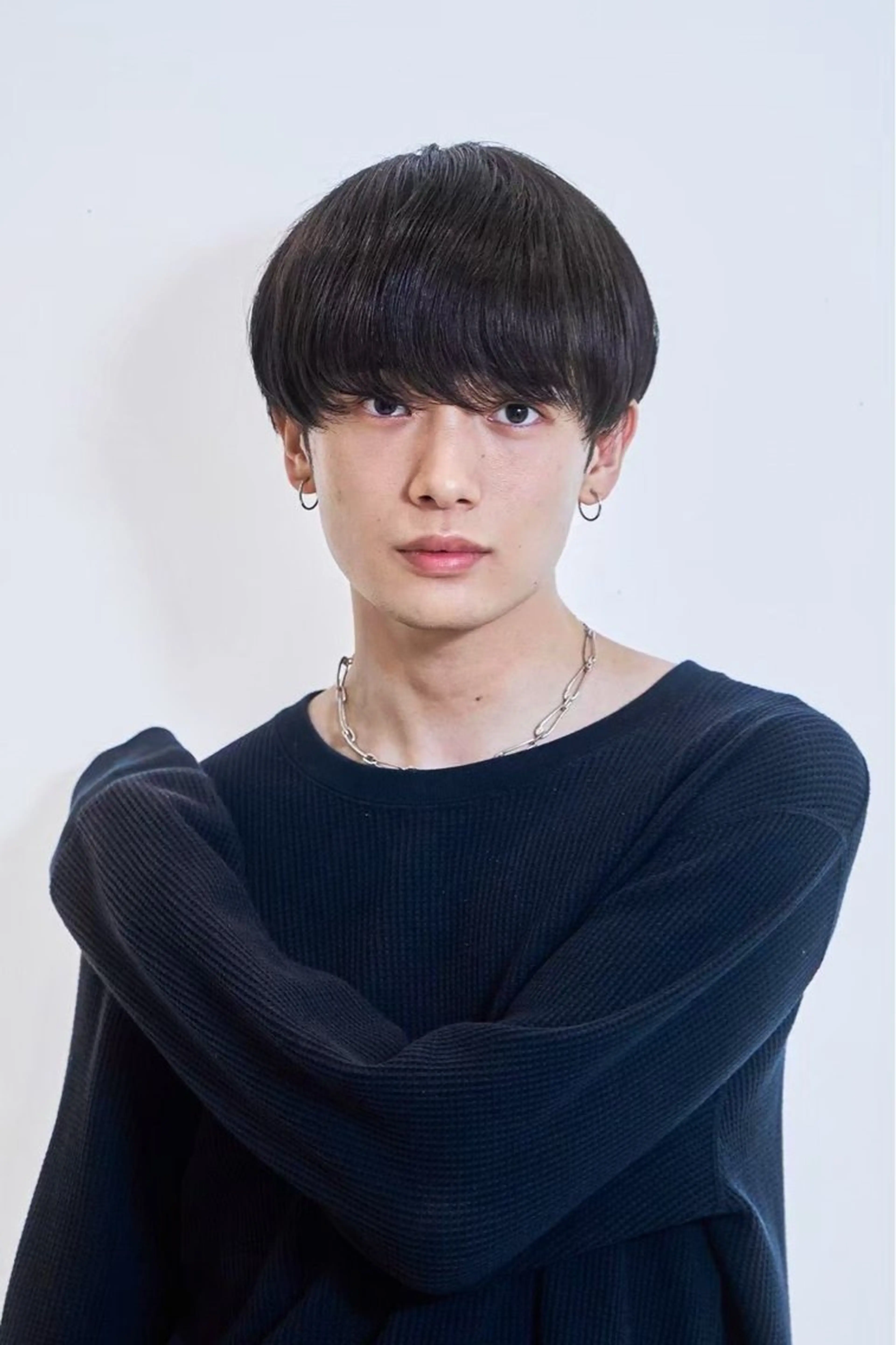 ミディアム カラー パーマ メンズ カット ヘッドスパ ヘアセット メンズパーマ特化 🔥韓国ヘア職人🔥のヘアスタイル