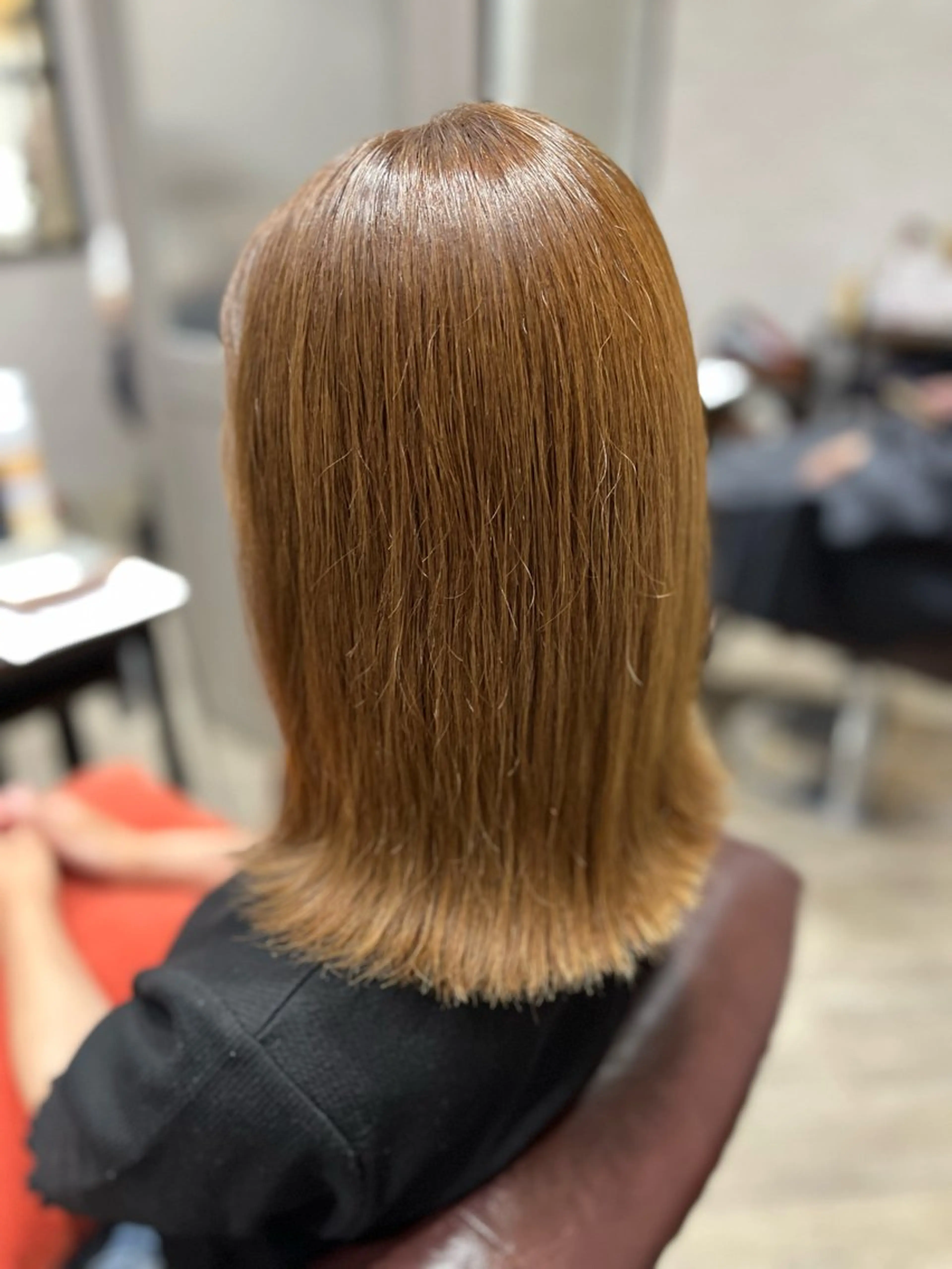 ミディアム カラー ベージュカラー ミルクティーベージュ カット ヘアカラー トリートメント 🫧ぷる艶カラー🫧 Yuubi🦩のヘアスタイル