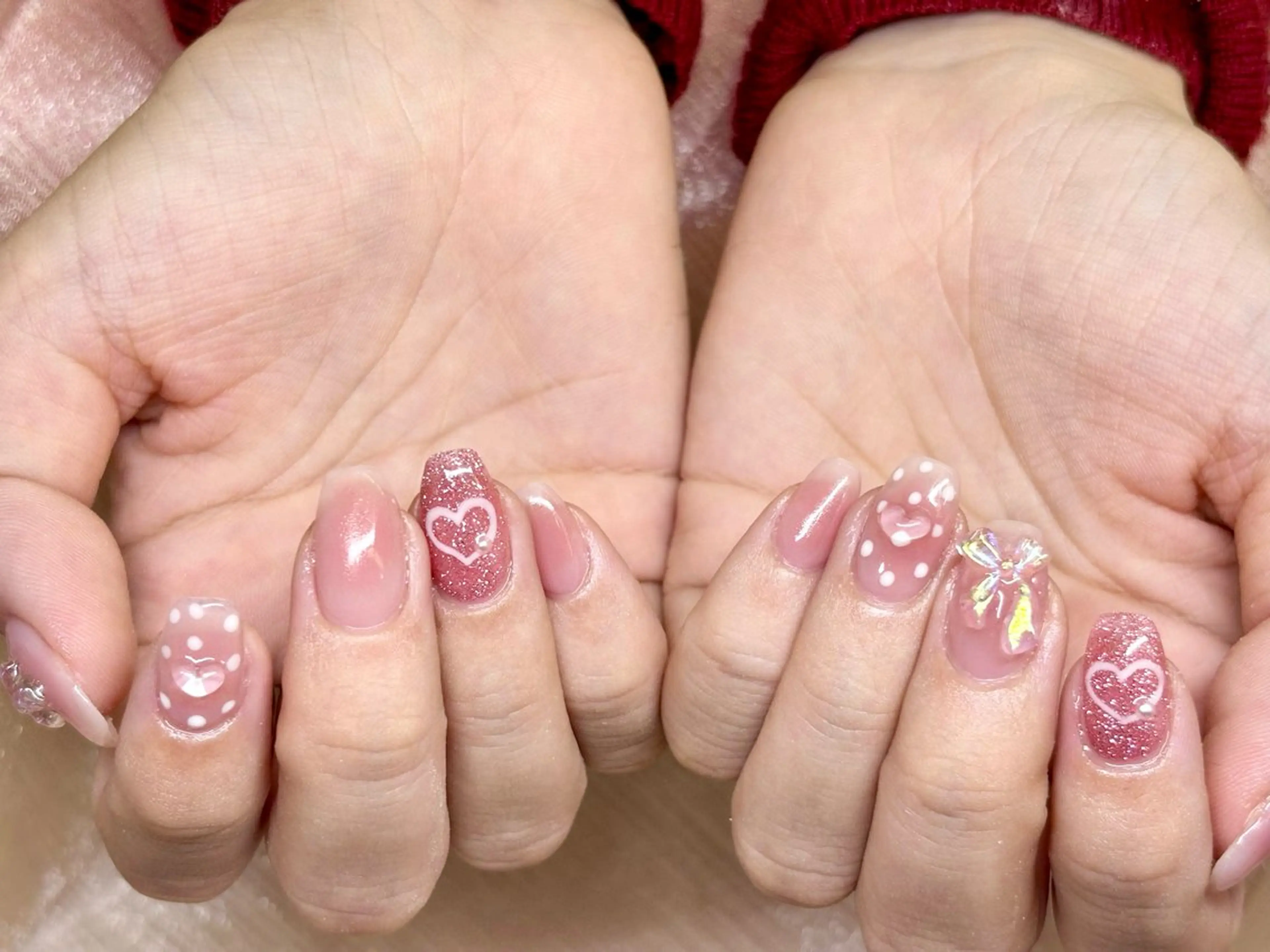 ネイル 桜ネイル マグネットネイル 春ネイル ハンドネイル ハンドケア ETE LUNA NAILのネイルデザイン