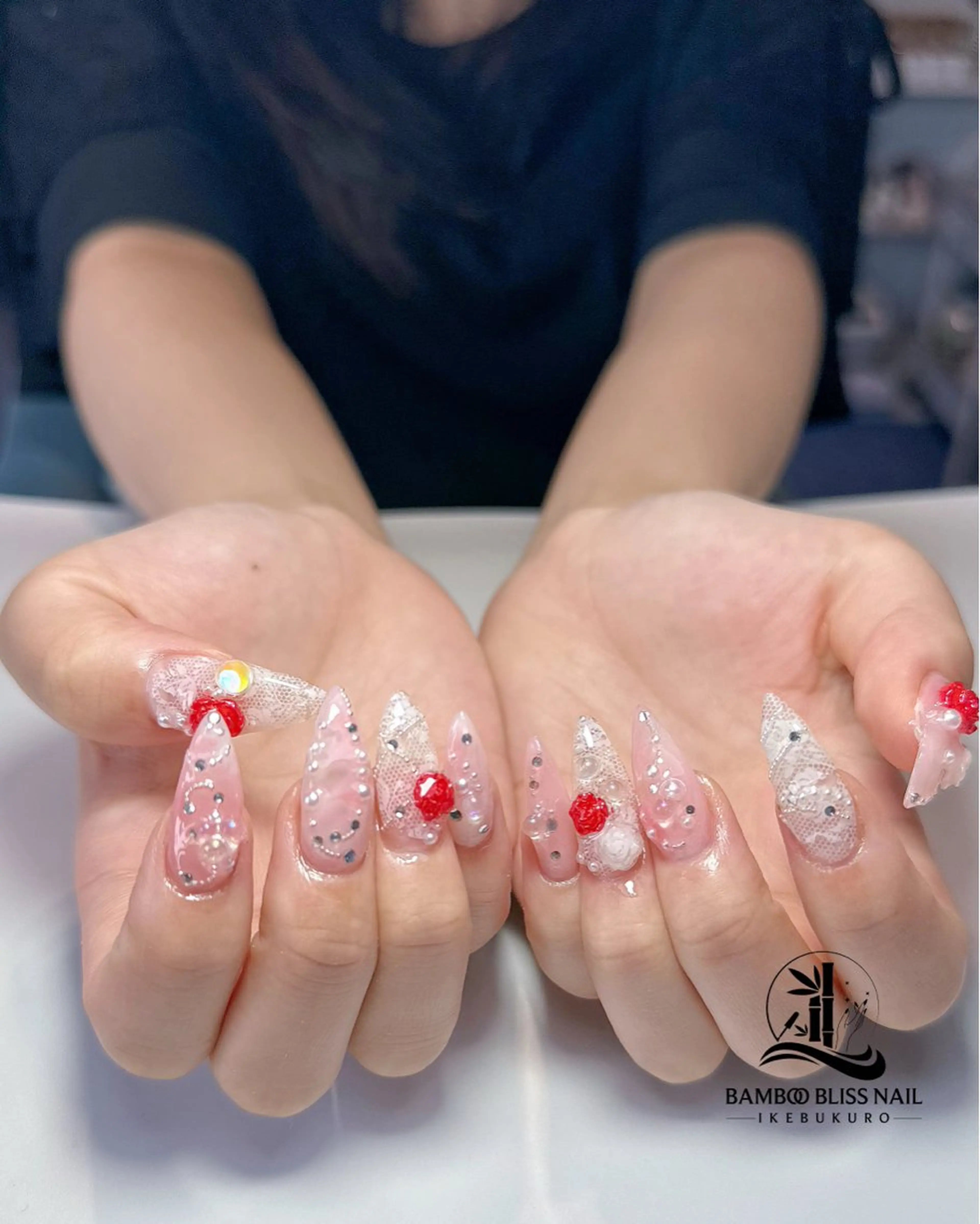 ネイル BAMBOO BLISS 研修用のネイルデザイン