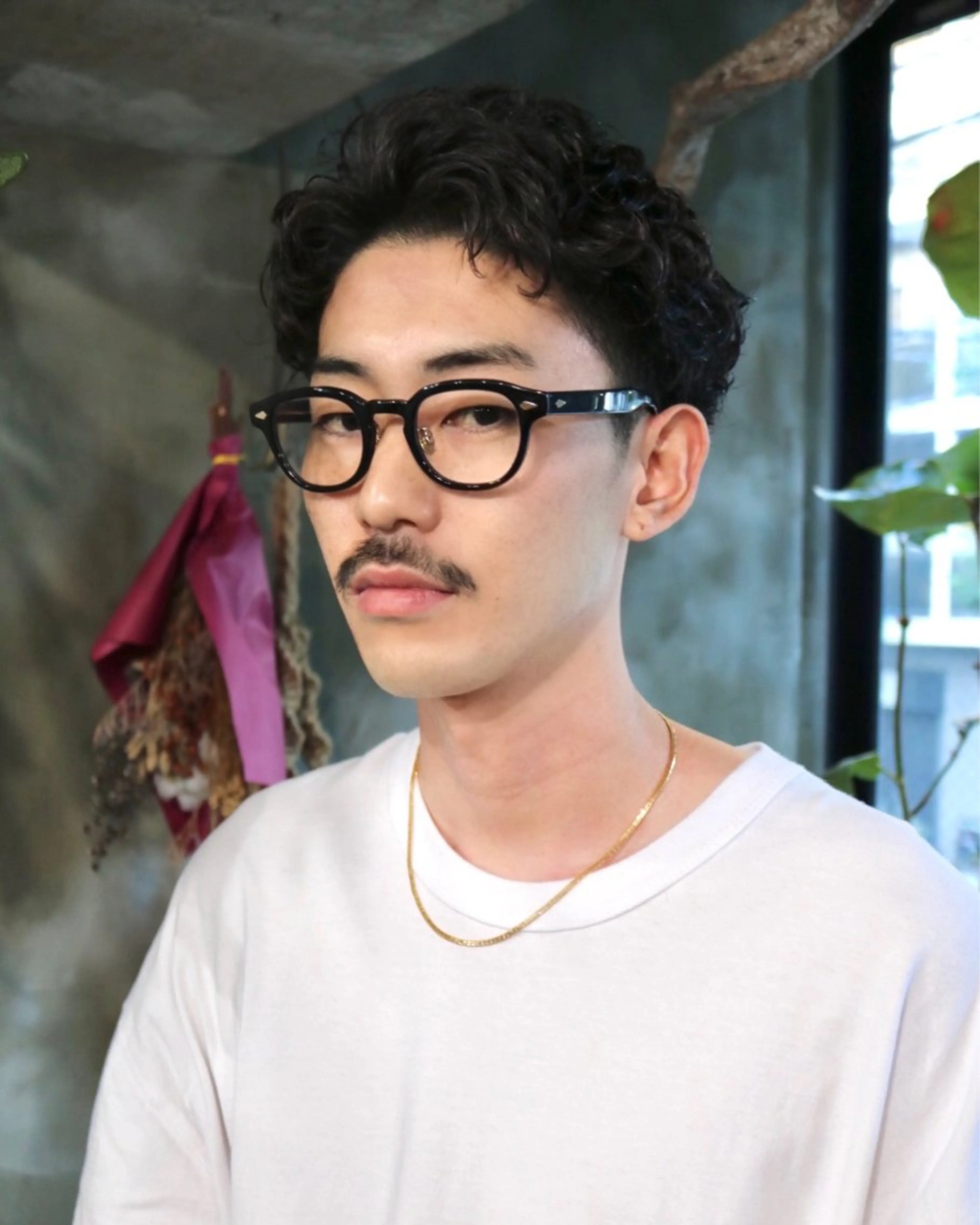 ショート パーマ メンズ カット パーマ トリートメント 木村陸弥 似合わせ 透明感カラー🌿のヘアスタイル