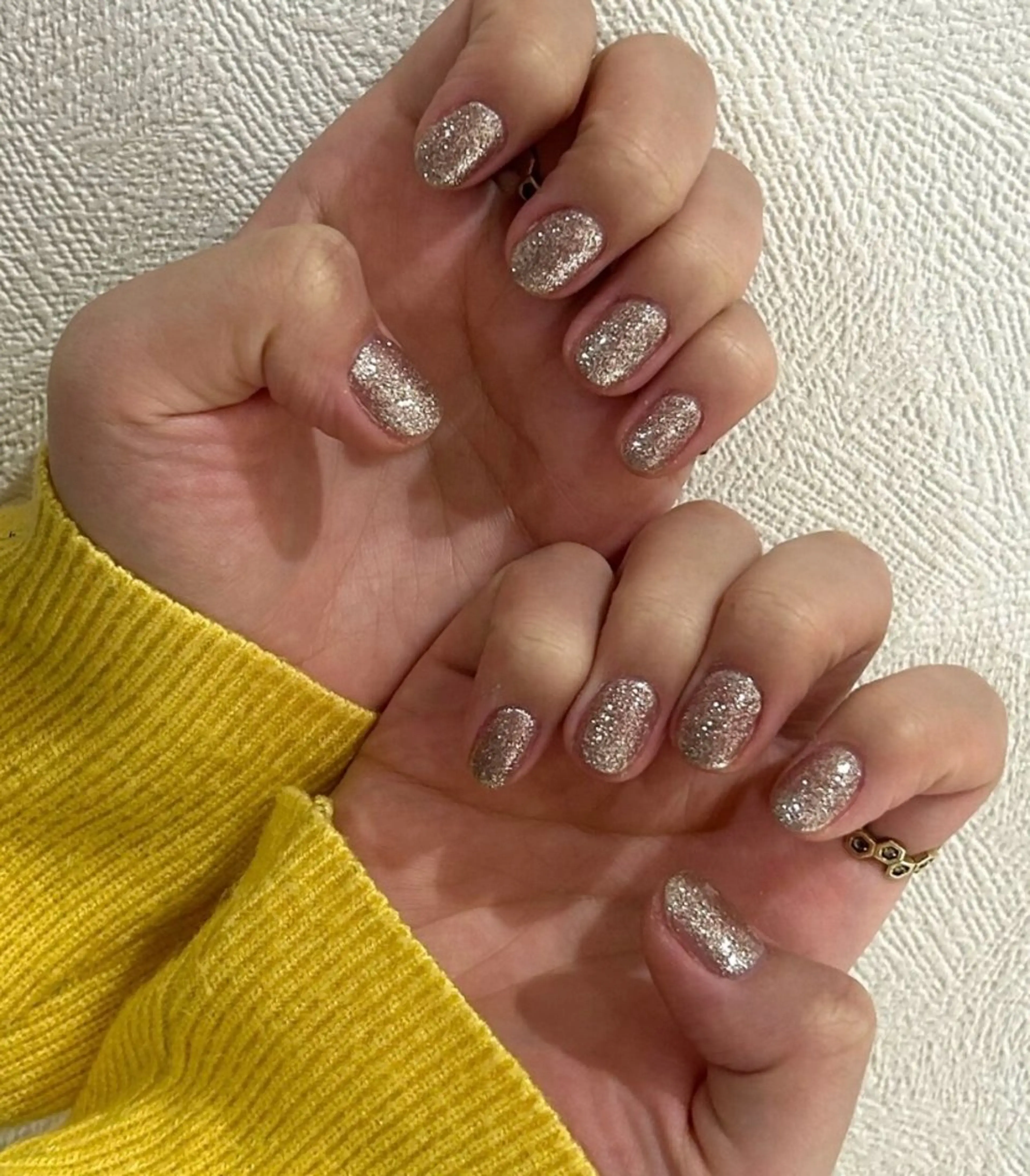 ネイル ラメ(グリッター) ハンドネイル シエルズビューティー モデル募集のネイルデザイン