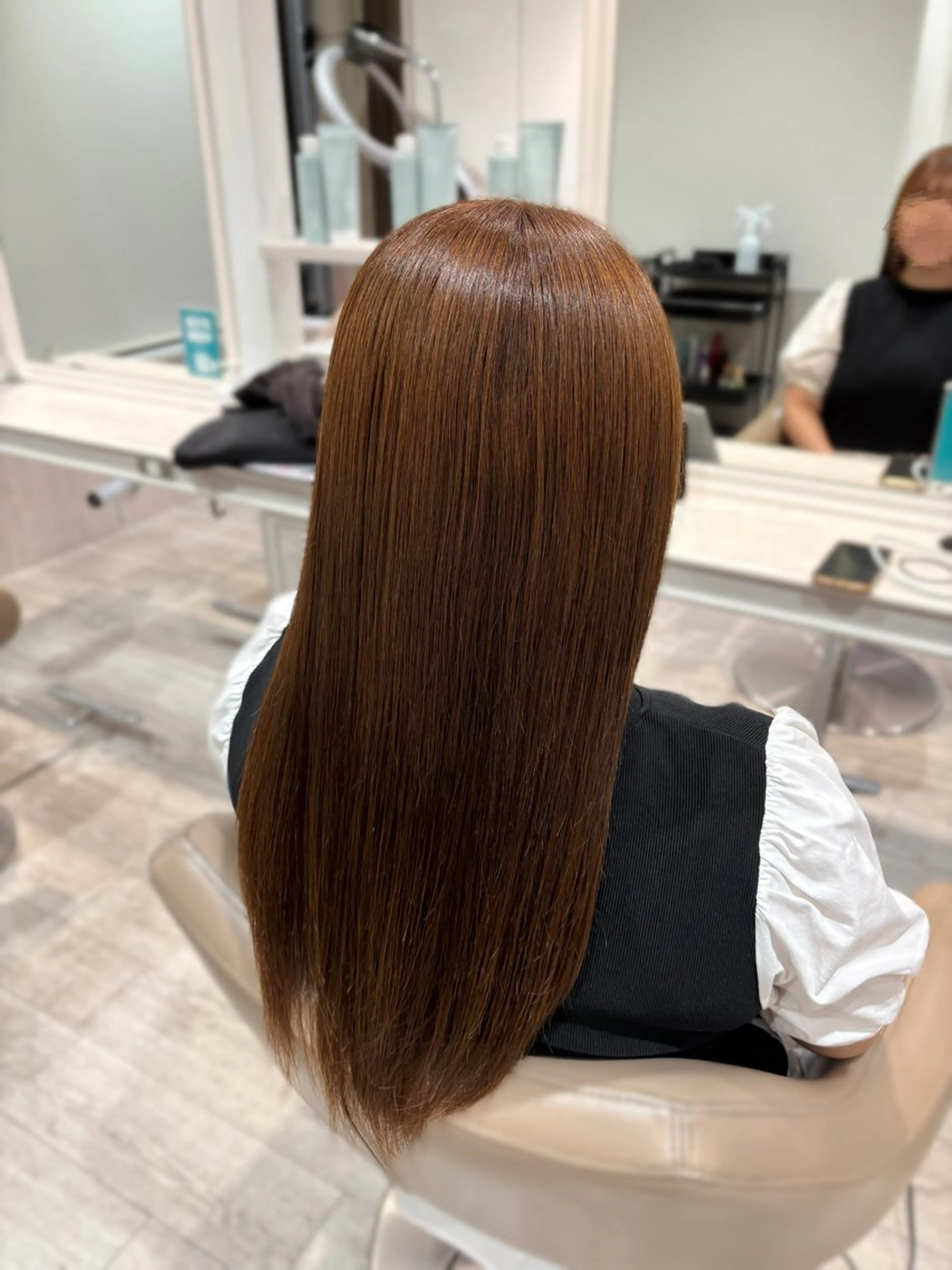 ロング カラー ブラウンカラー 長崎 真子のヘアスタイル