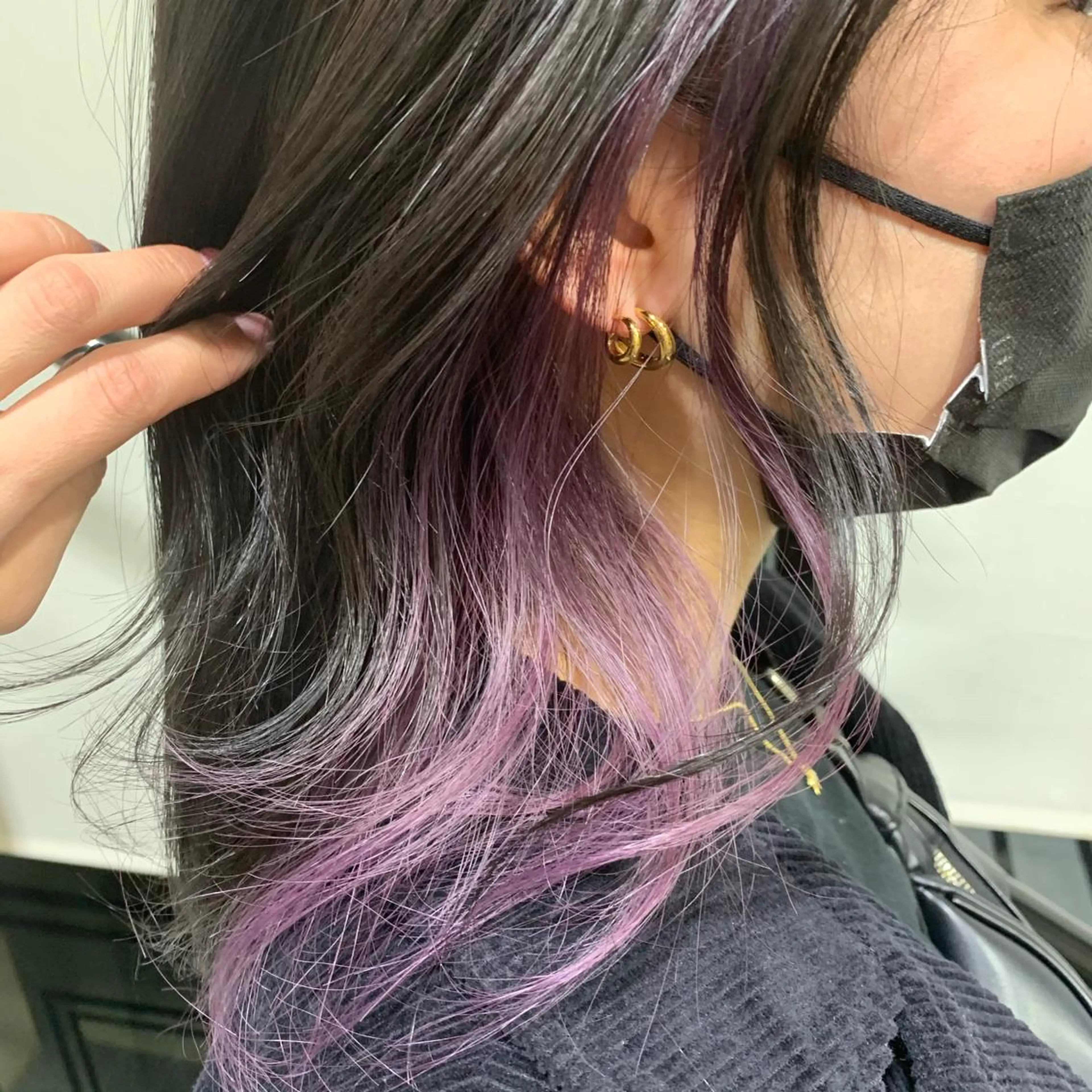 ミディアム 韓国ハイトーン🦋 hikariのヘアスタイル