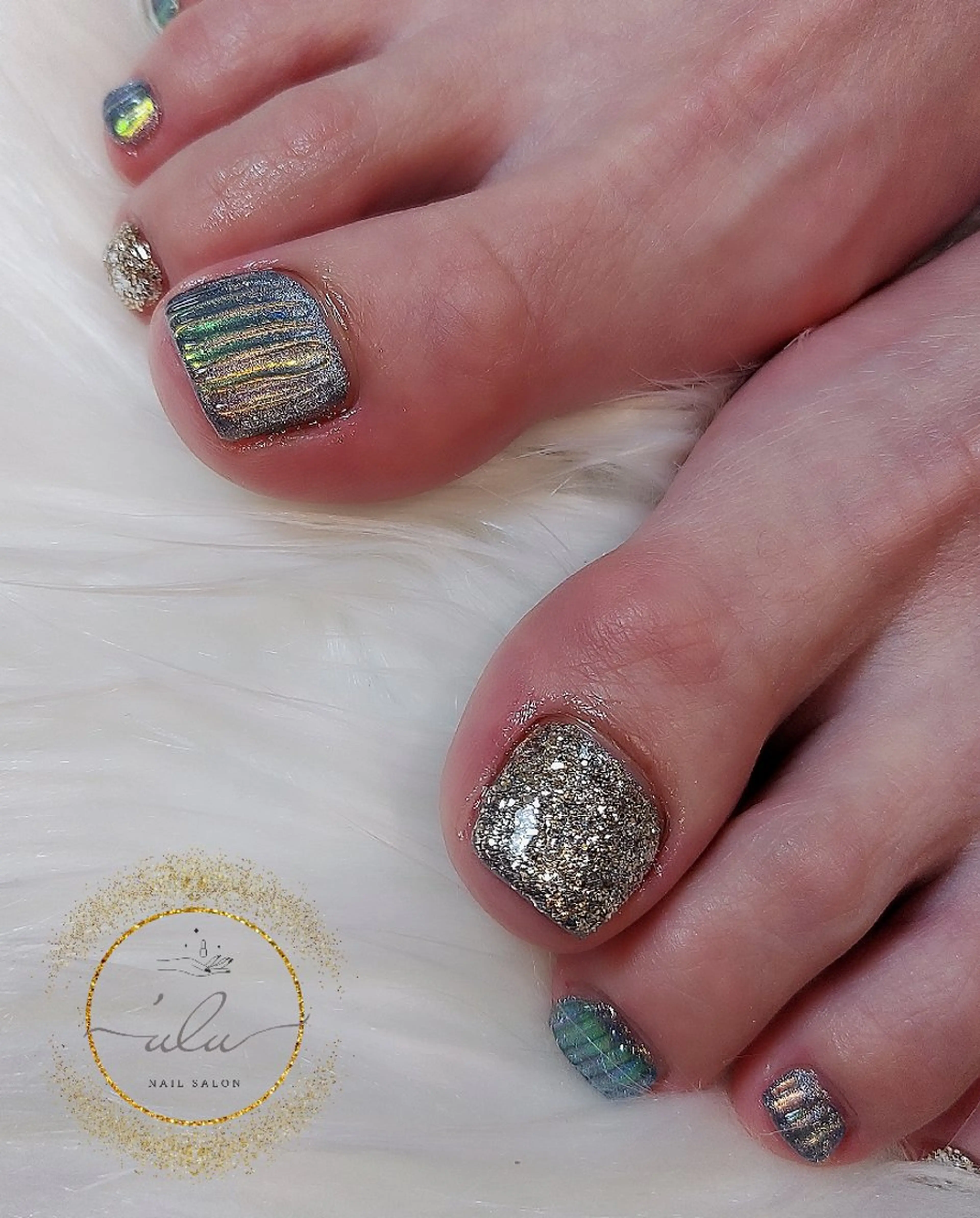 ネイル 夏ネイル フットネイル Nailsalon 'uluのネイルデザイン