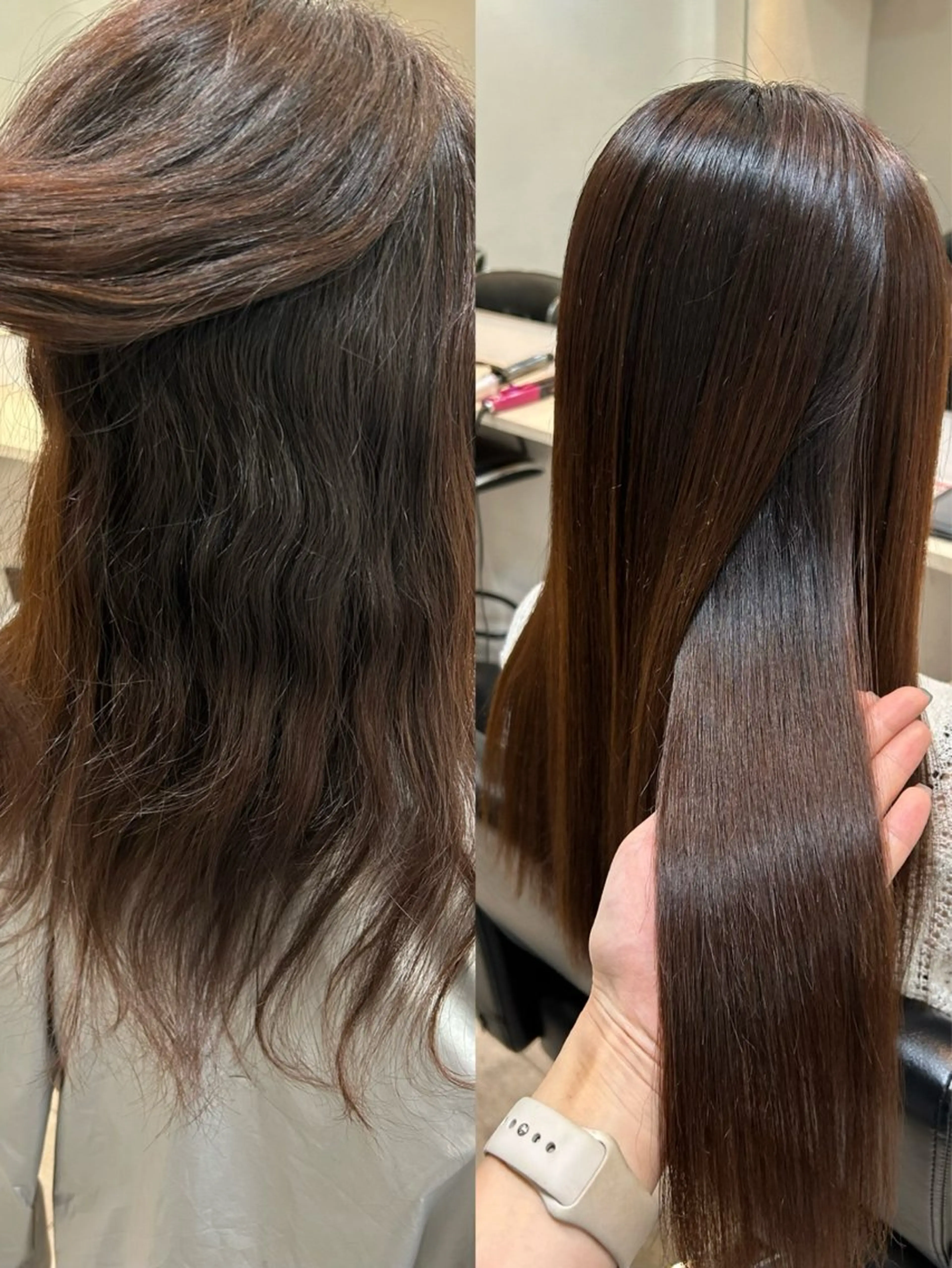 ロング カラー パーマ ヘアアレンジ メンズ カット 縮毛矯正 トリートメント ワット 原宿のヘアスタイル