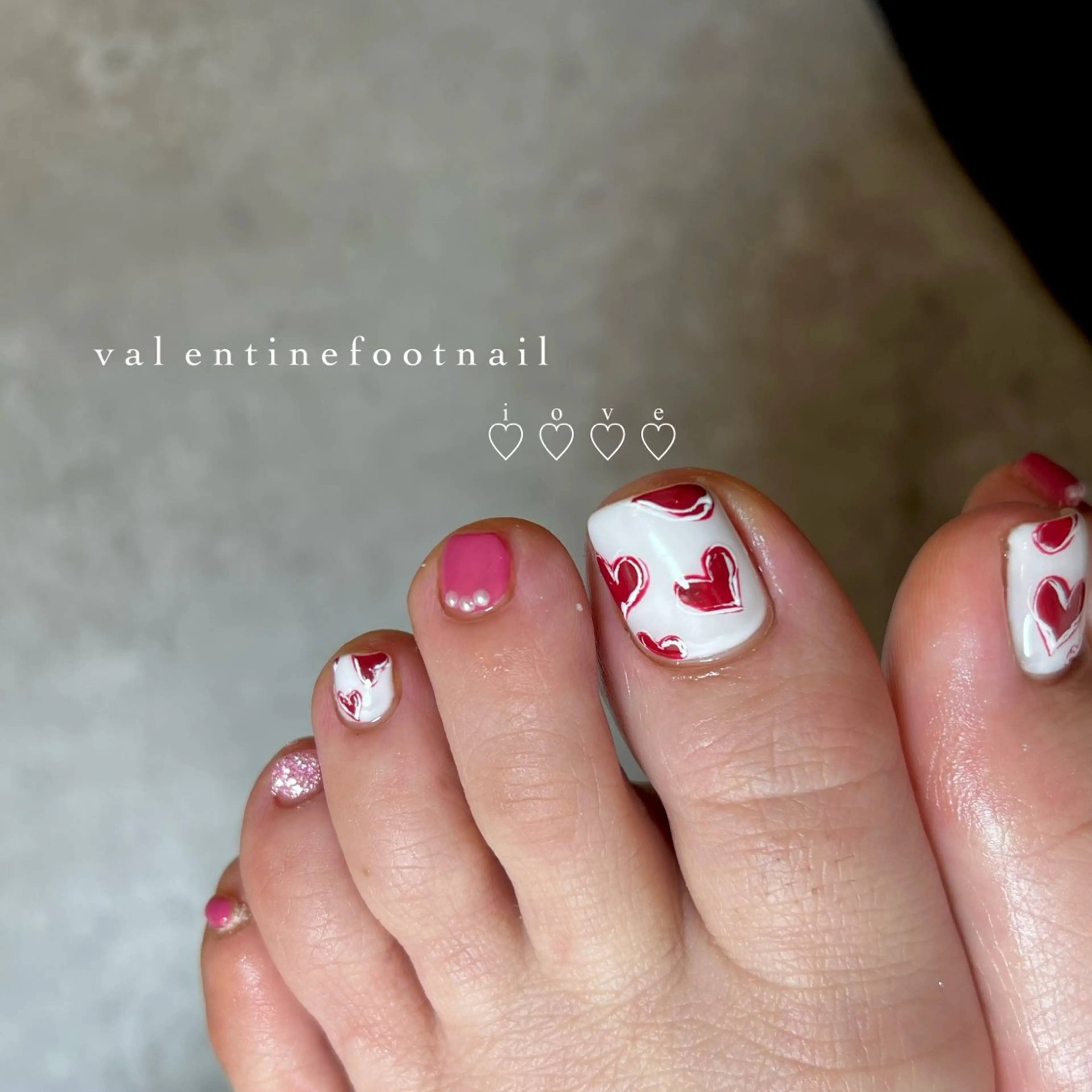 【ご新規様】オフ込み フット2hアートし放題(大きめパーツ別途料金)の写真