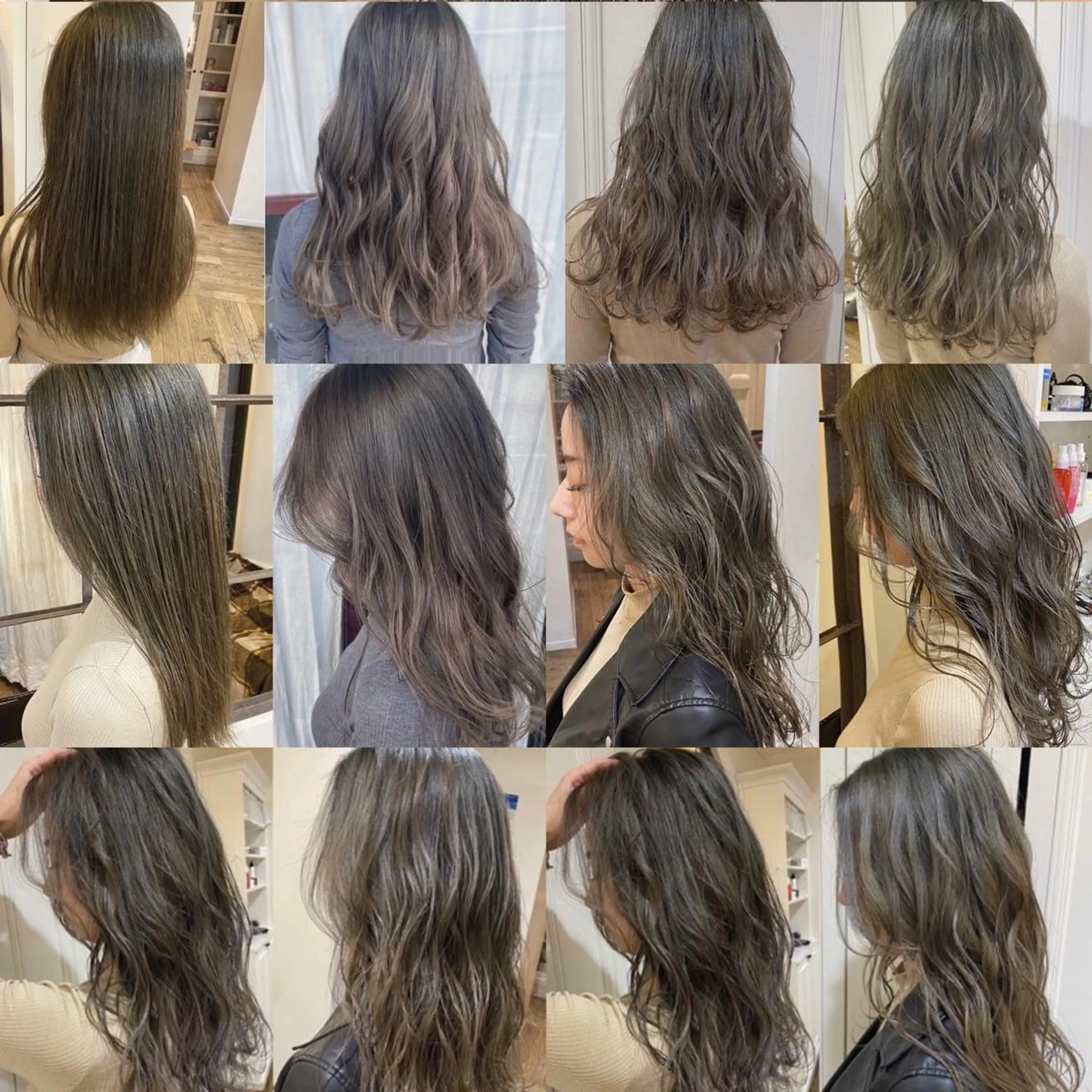 ミディアム 峯 志帆のヘアスタイル