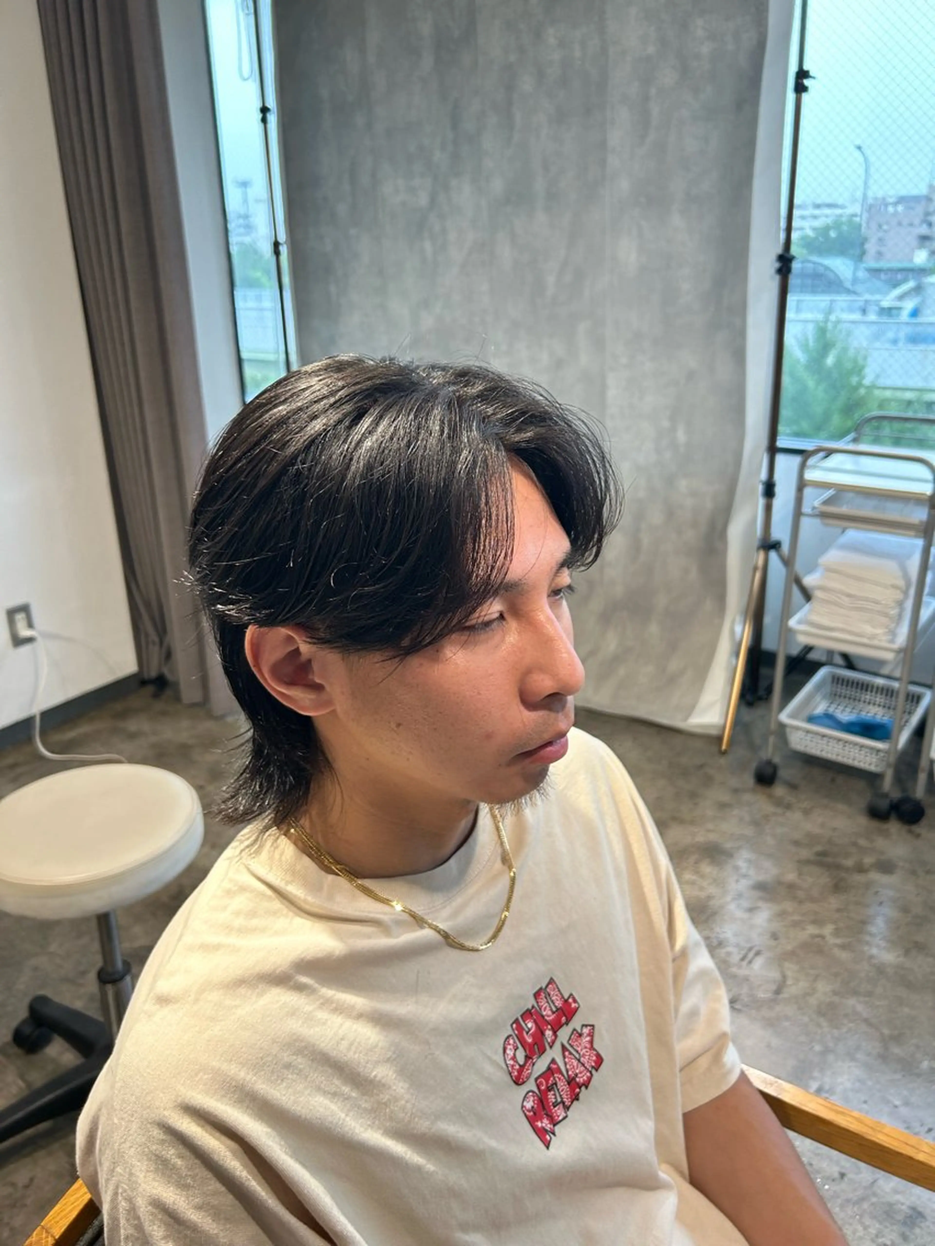 ショート パーマ メンズ センターパート ダウンパーマ カルマパーマ メンズ韓国風 マッシュ カット become men's hair 名駅店所属・名駅/フェザーパーマ 韓国ヘア/森岡のヘアスタイル