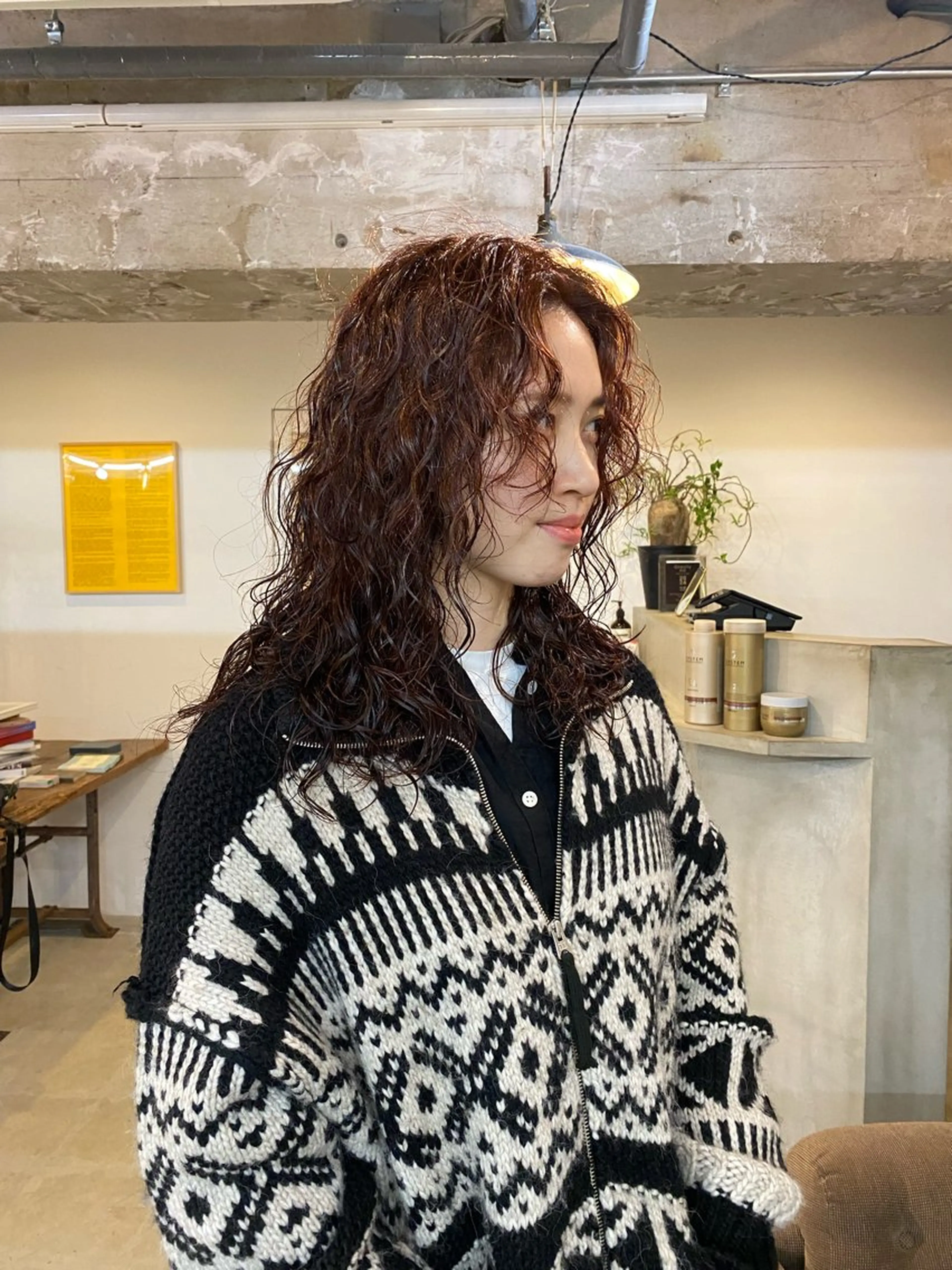 セミロング カラー パーマ カット ヘアカラー パーマ GATTACA所属・KEI gattacaのヘアスタイル