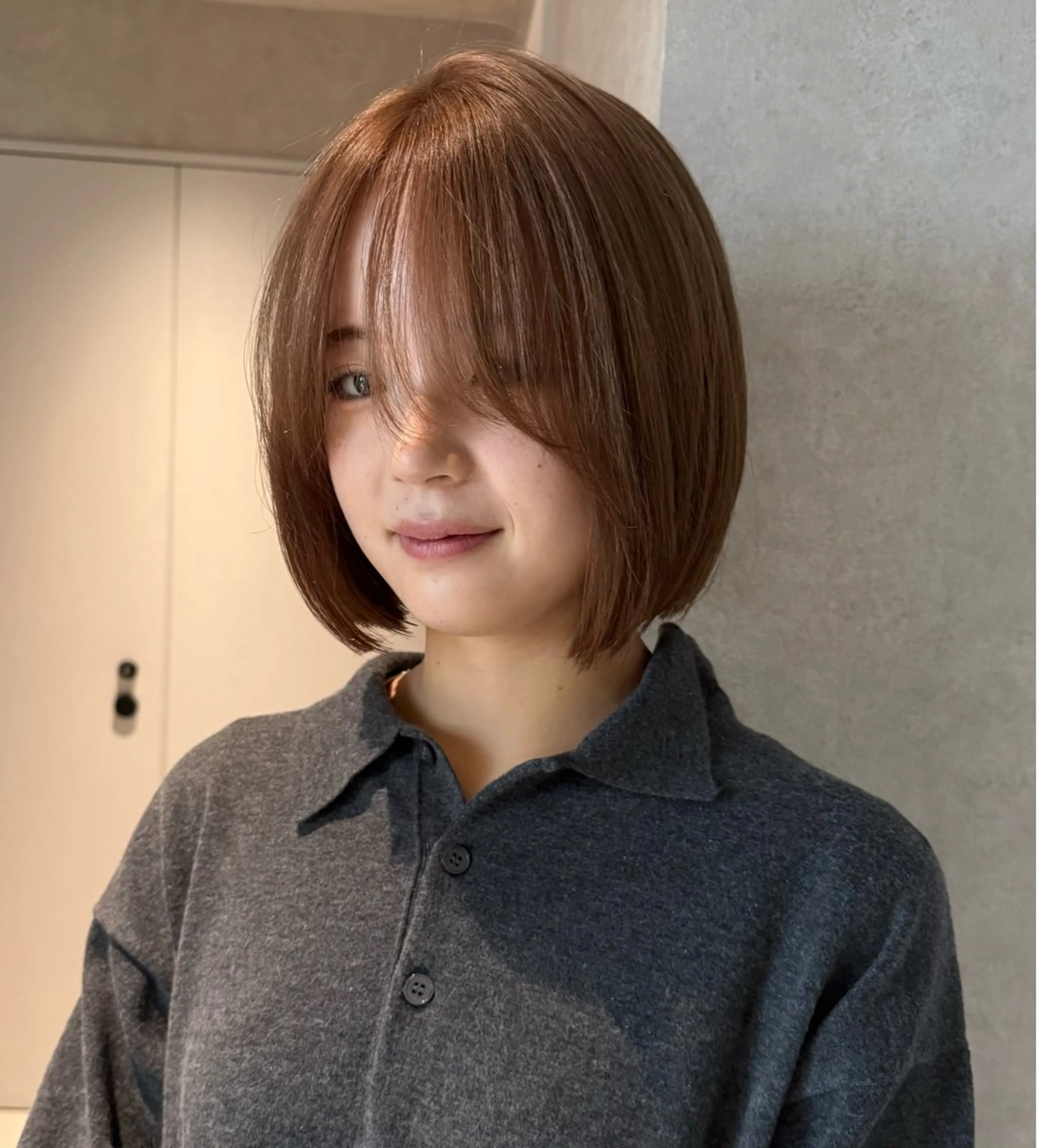 カット＋ケアブリーチ＋トリートメントの写真