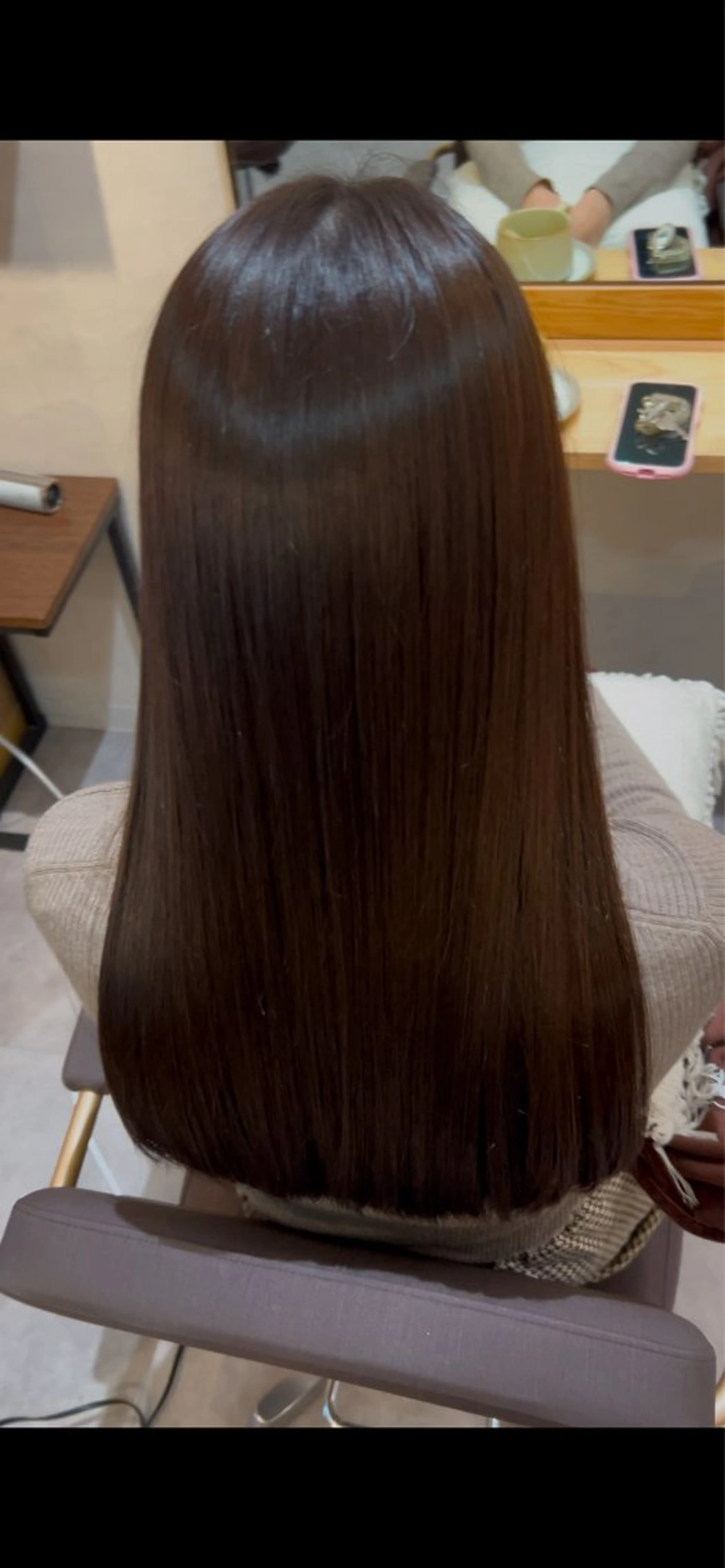 ロング ヘアカラー トリートメント ヘッドスパ 長濱 奏のヘアスタイル