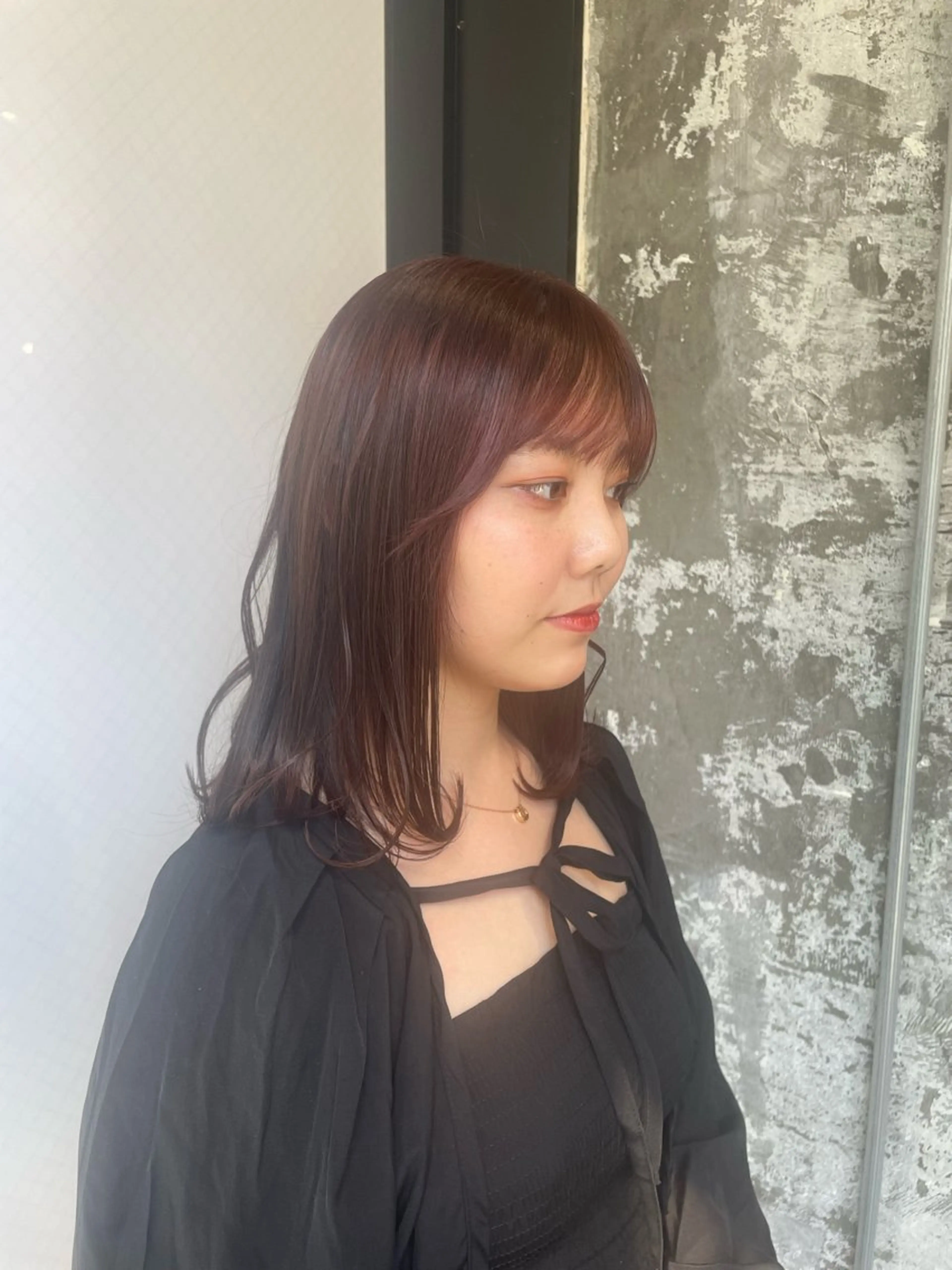 セミロング カラー 福岡美容室【pia】 タイヘイのヘアスタイル