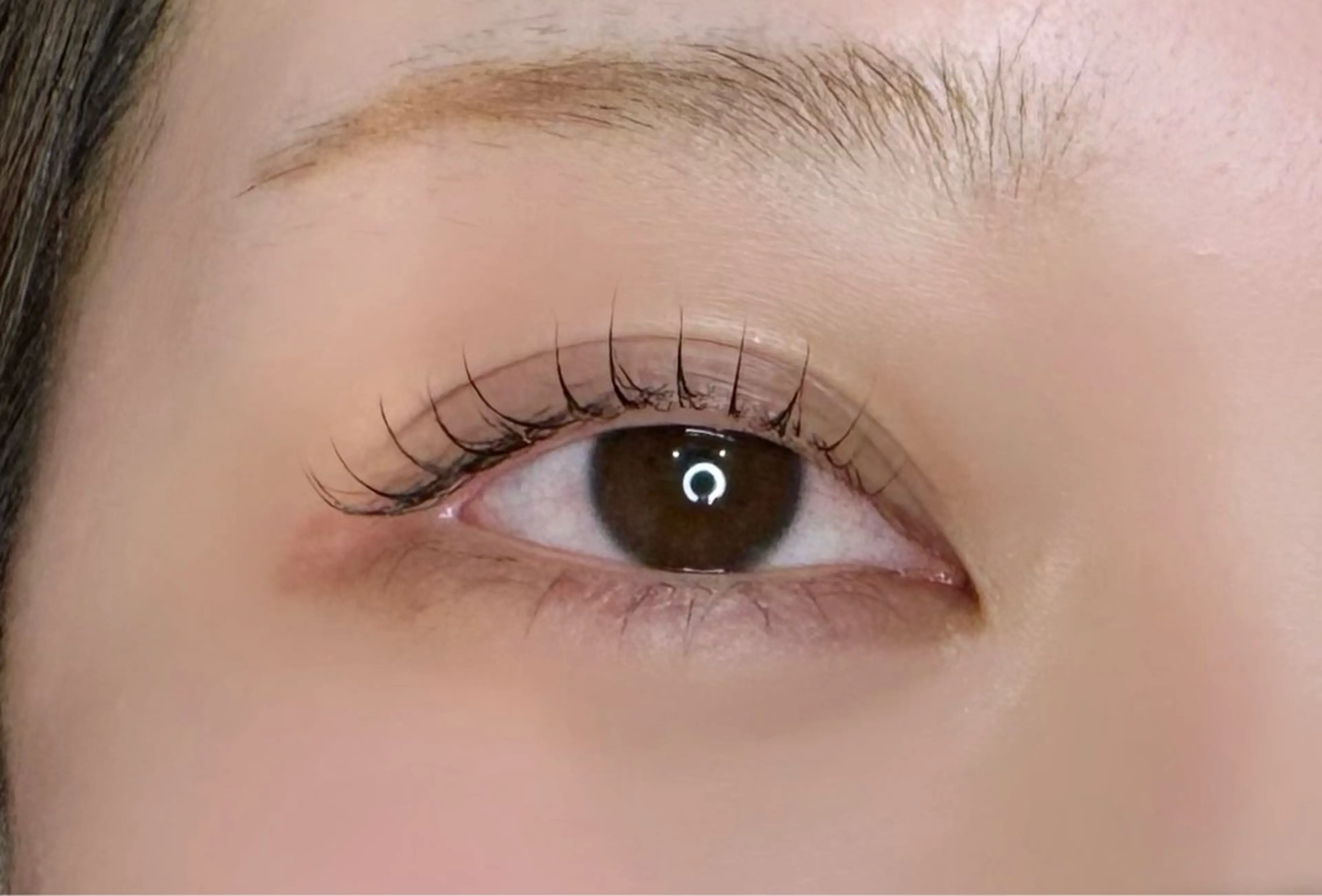 まつ毛パーマ（アイシャンプー込）とトリートメント付きの写真