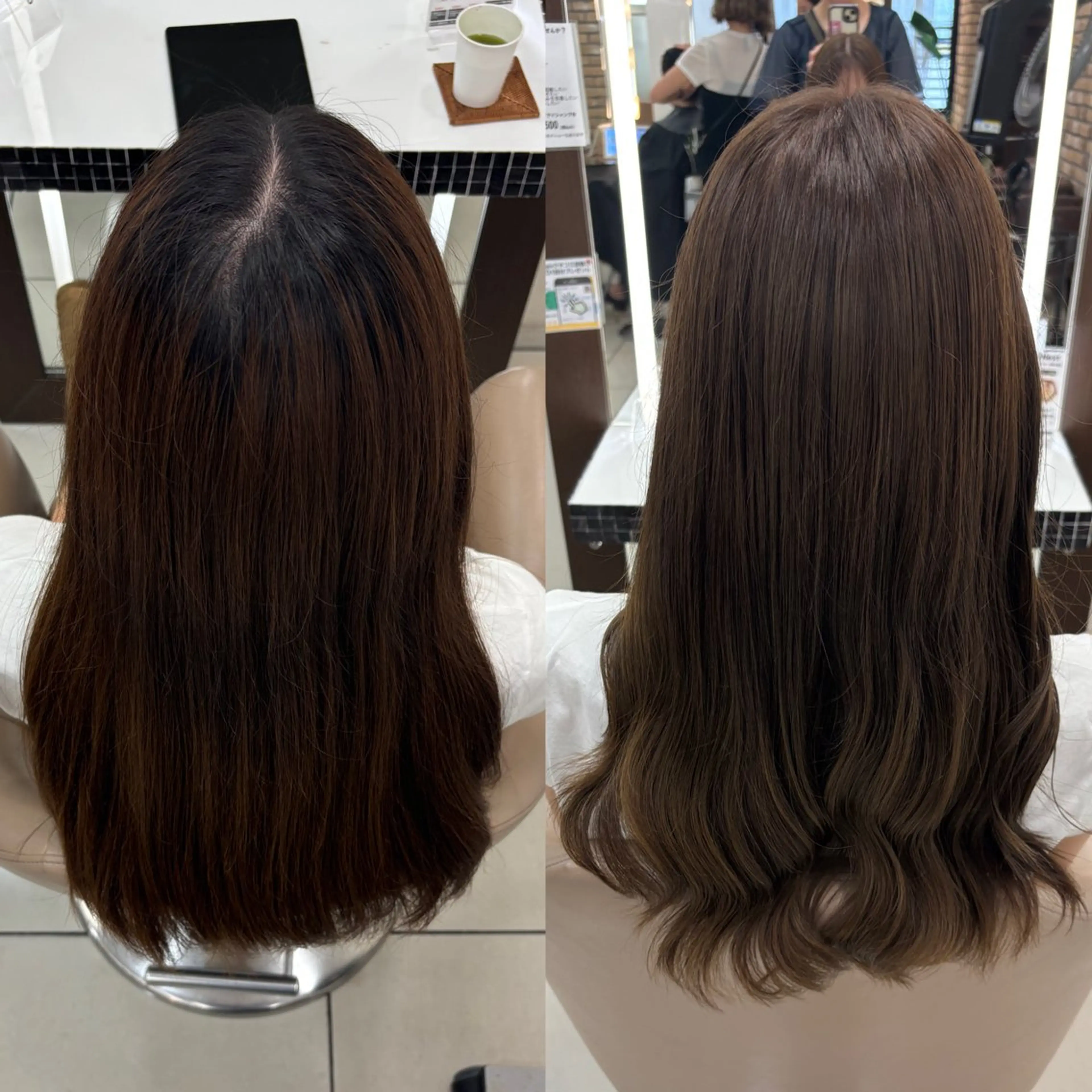 ロング カラー 羽エクステ/シール エクステ/横浜駅5分のヘアスタイル