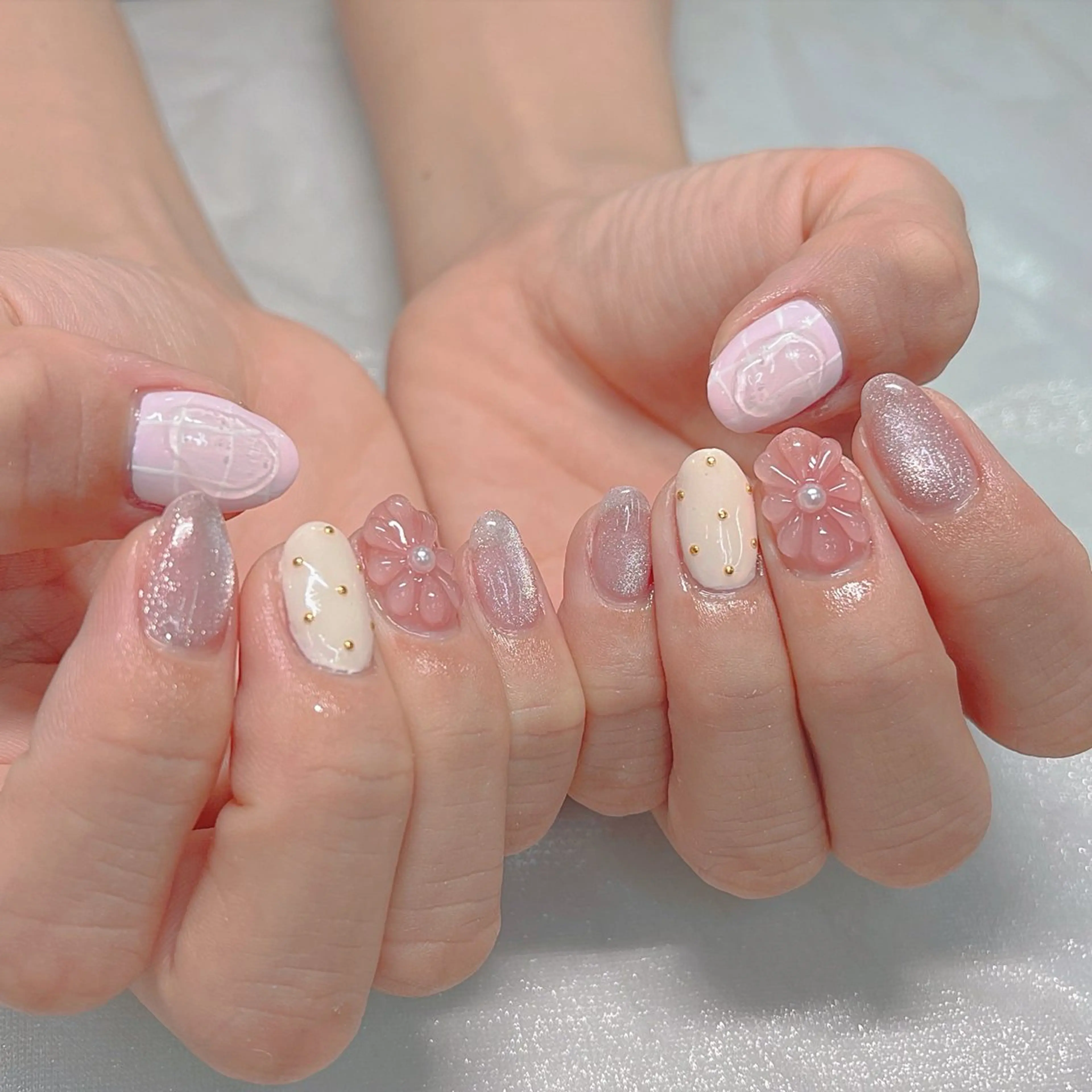 ネイル アートネイル ハンドネイル pomy nail 新宿店所属・otomi 🌼*･のネイルデザイン