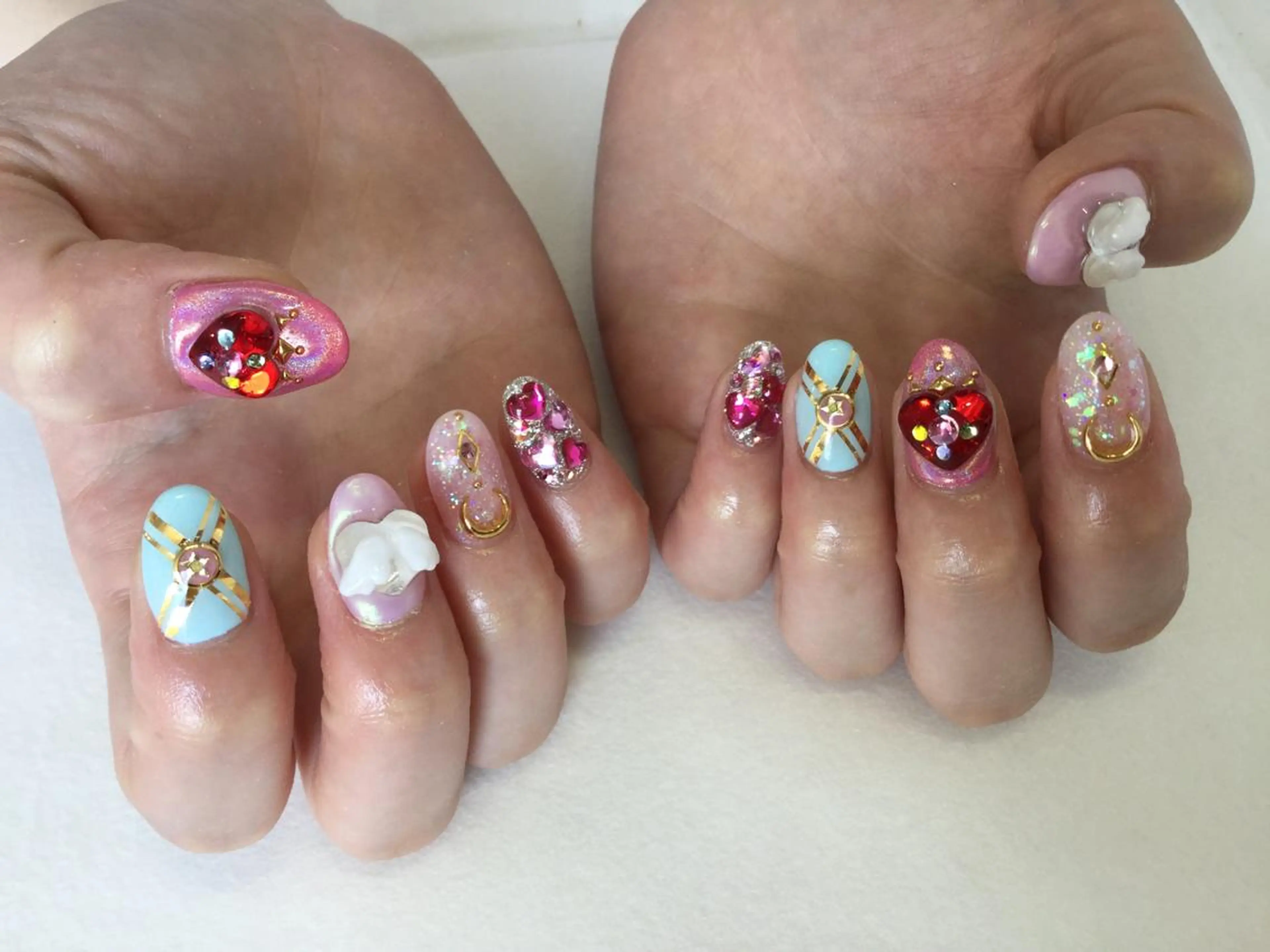ネイル ハンドネイル 💎🐰 saki. m 🐰💎のネイルデザイン