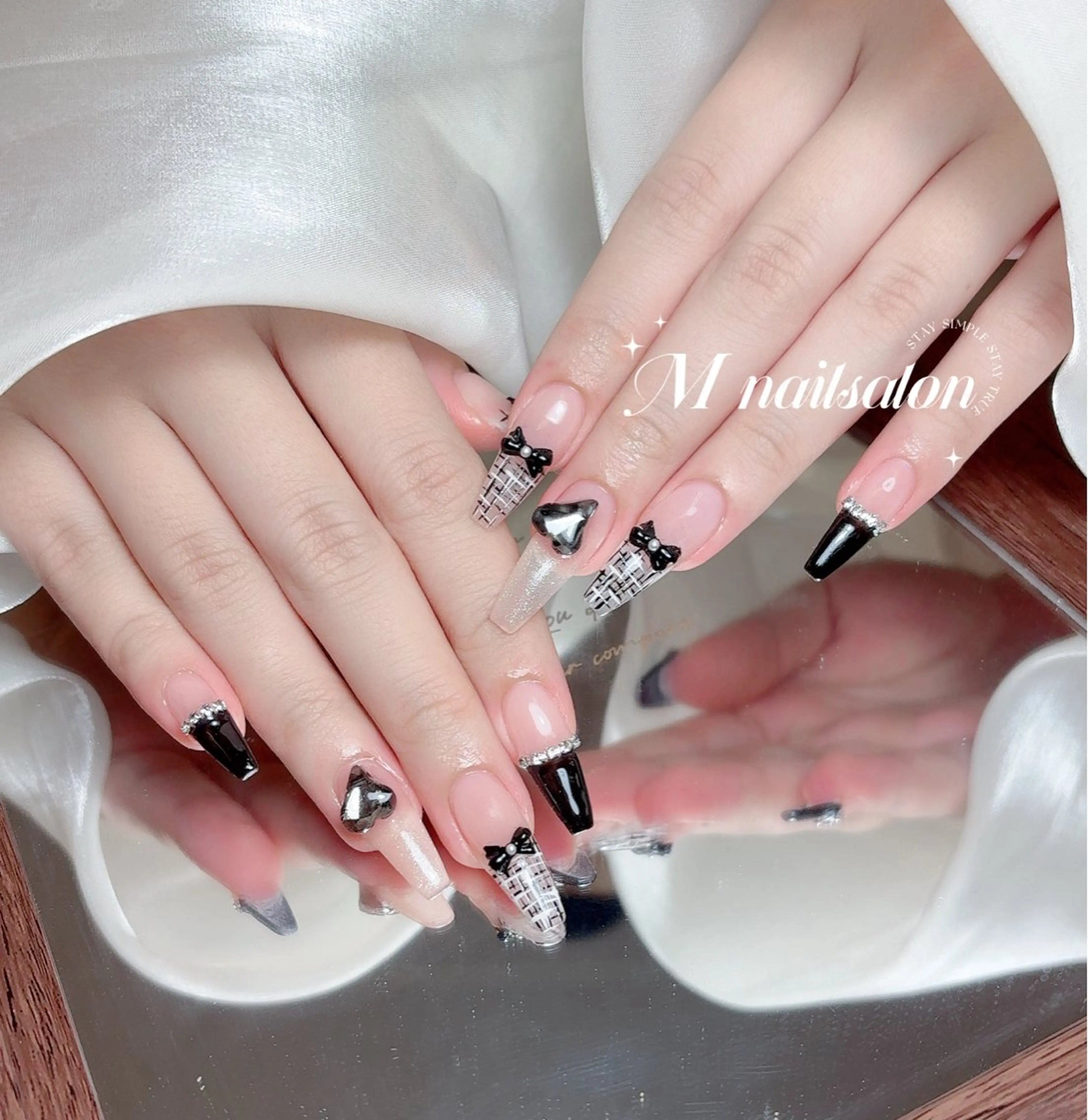 ネイル ハンドネイル M🌷nail 長さだし専門店のネイルデザイン