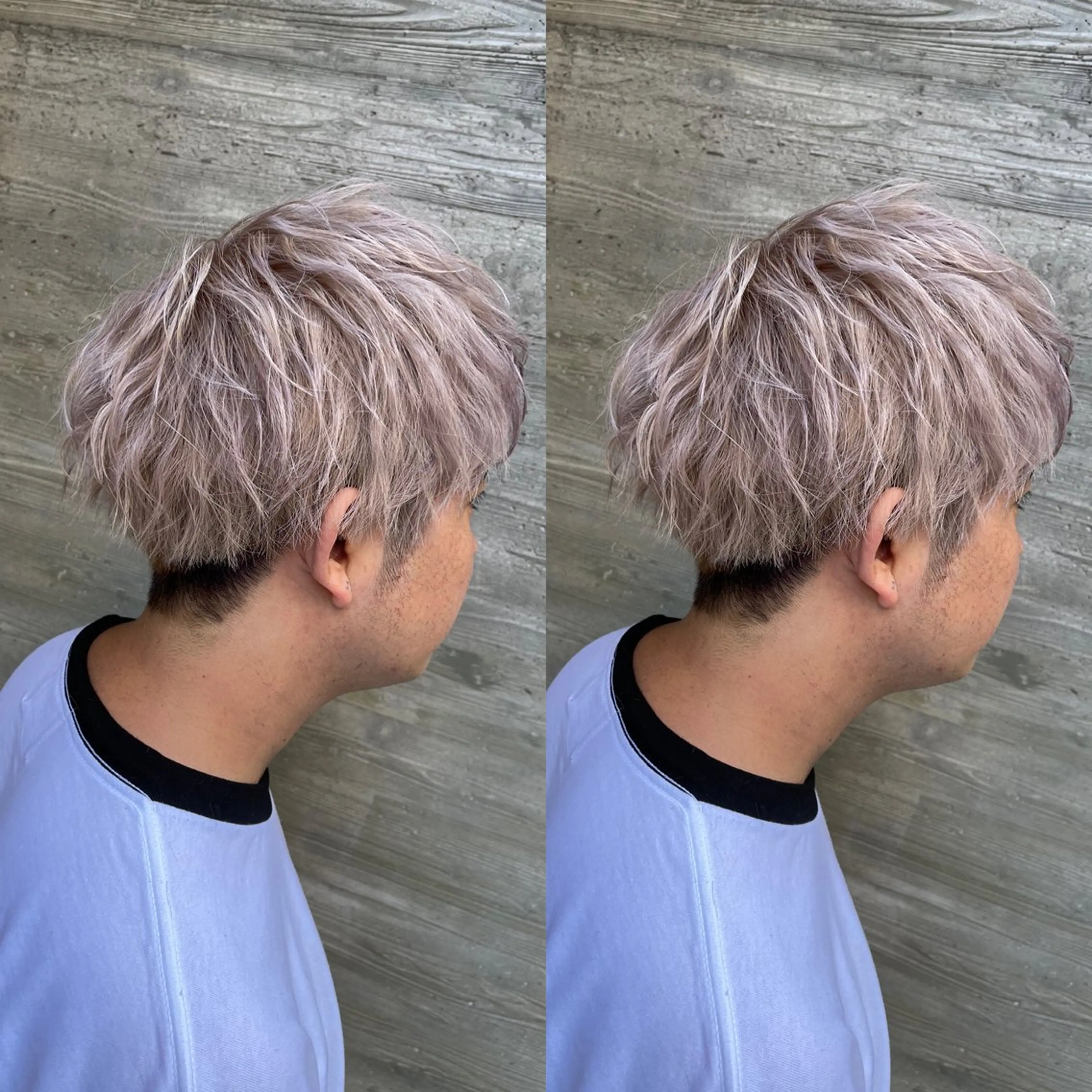 ショート カラー ブリーチ ケアブリーチ デザインカラー イヤリングカラー ハイトーンカラー カット ヘアカラー トリートメント オージュアソムリエ DAIKI⭐️のヘアスタイル