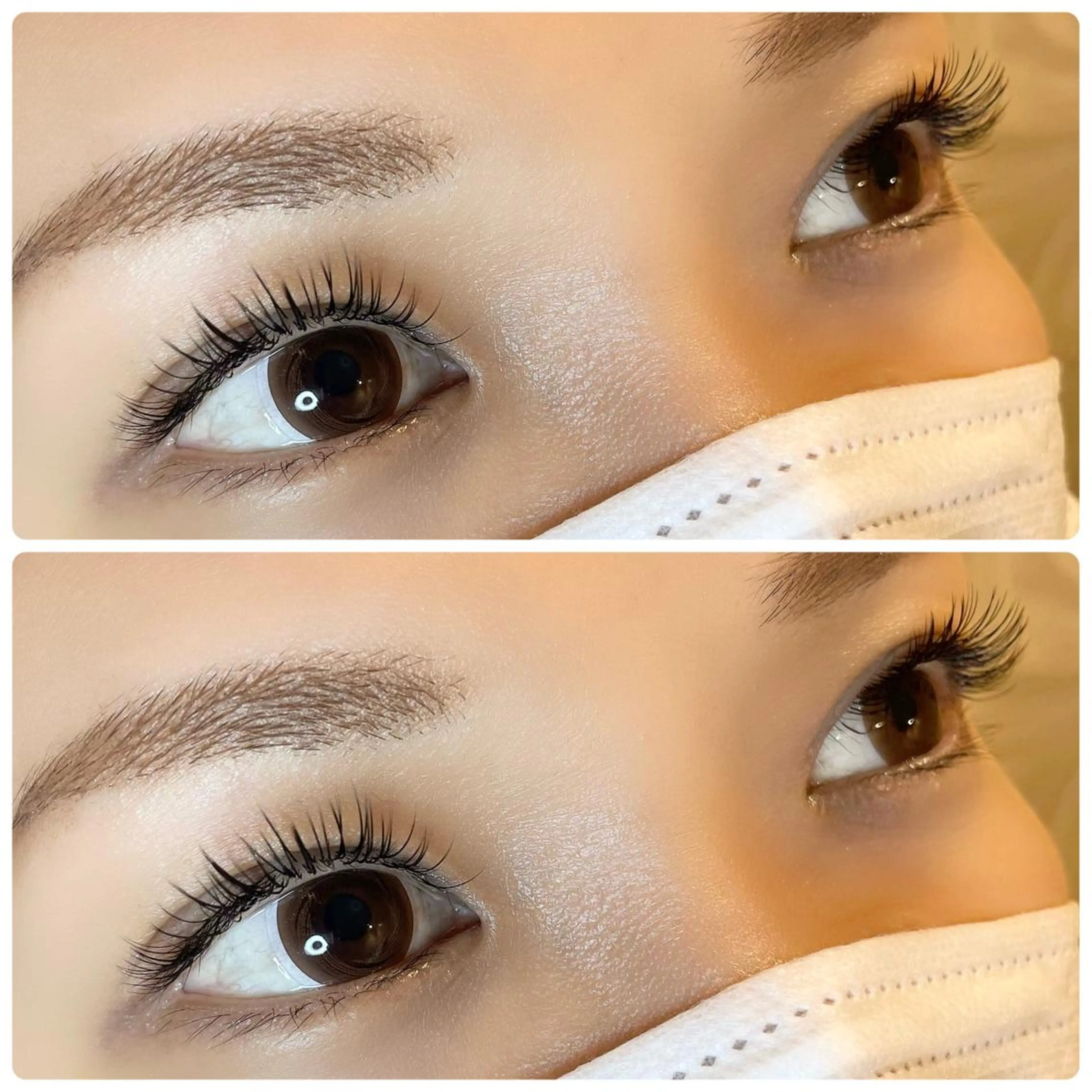 マツエク・マツパ フラットラッシュ Jカール ナチュラル パリジェンヌラッシュリフト まつげパーマ マツエク 💕丸島 夏名🐰🍀のマツエク・マツパデザイン