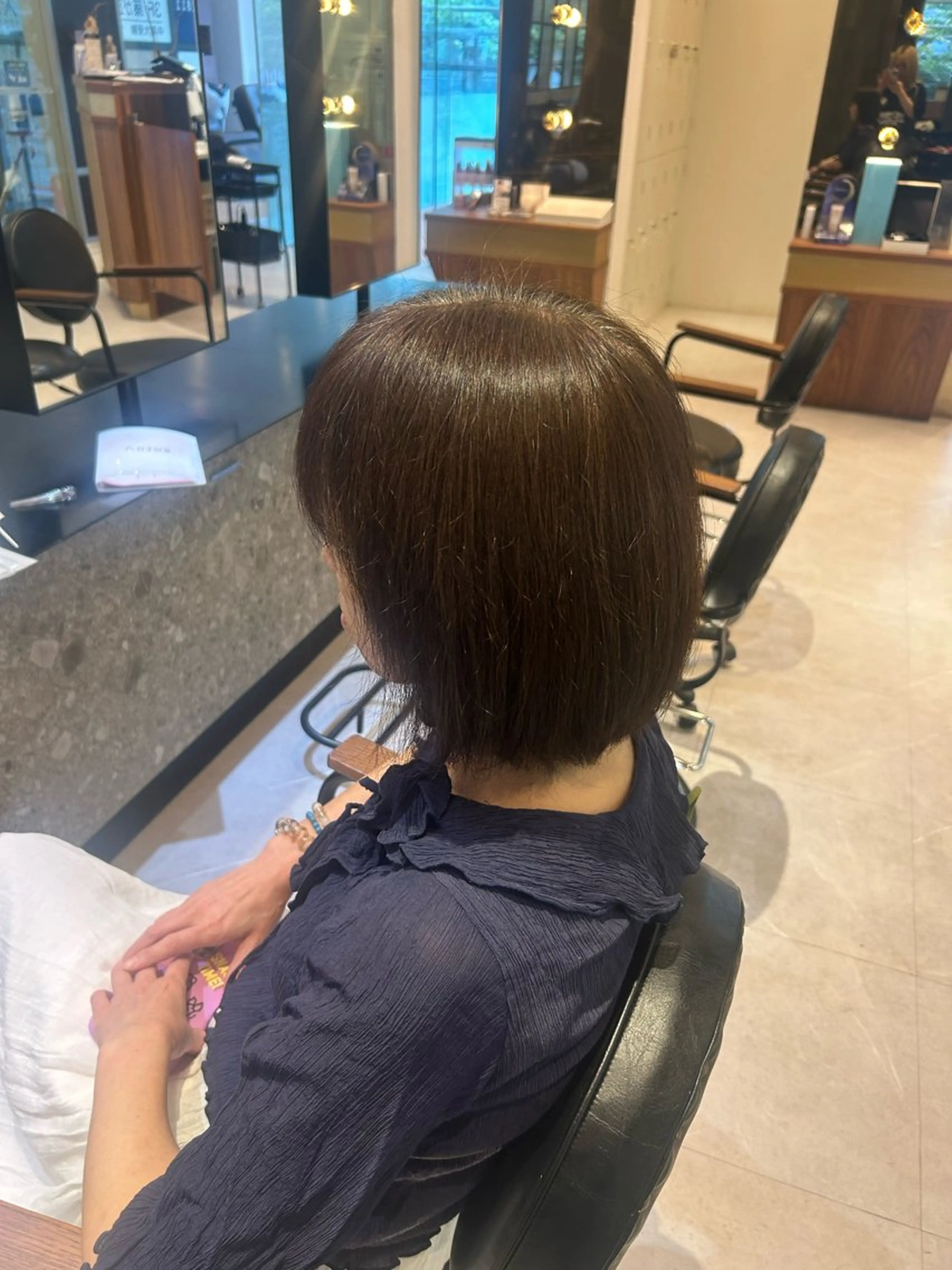 ミディアム カラー ヘアカラー トリートメント 縮毛矯正/カット/ 韓国ヘア/蛯原🍤のヘアスタイル